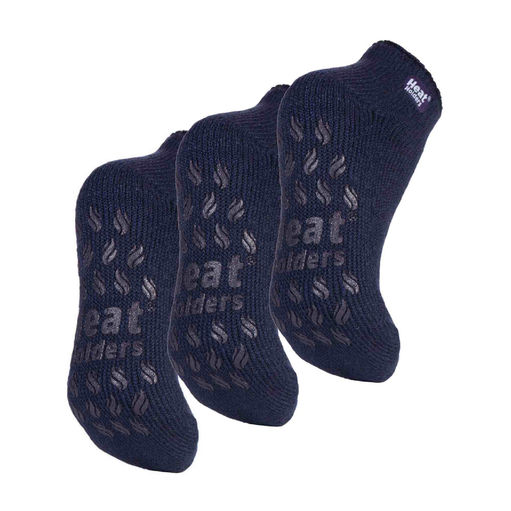 Heat Holders 3 Pair Womens Ankle Slipper Socks