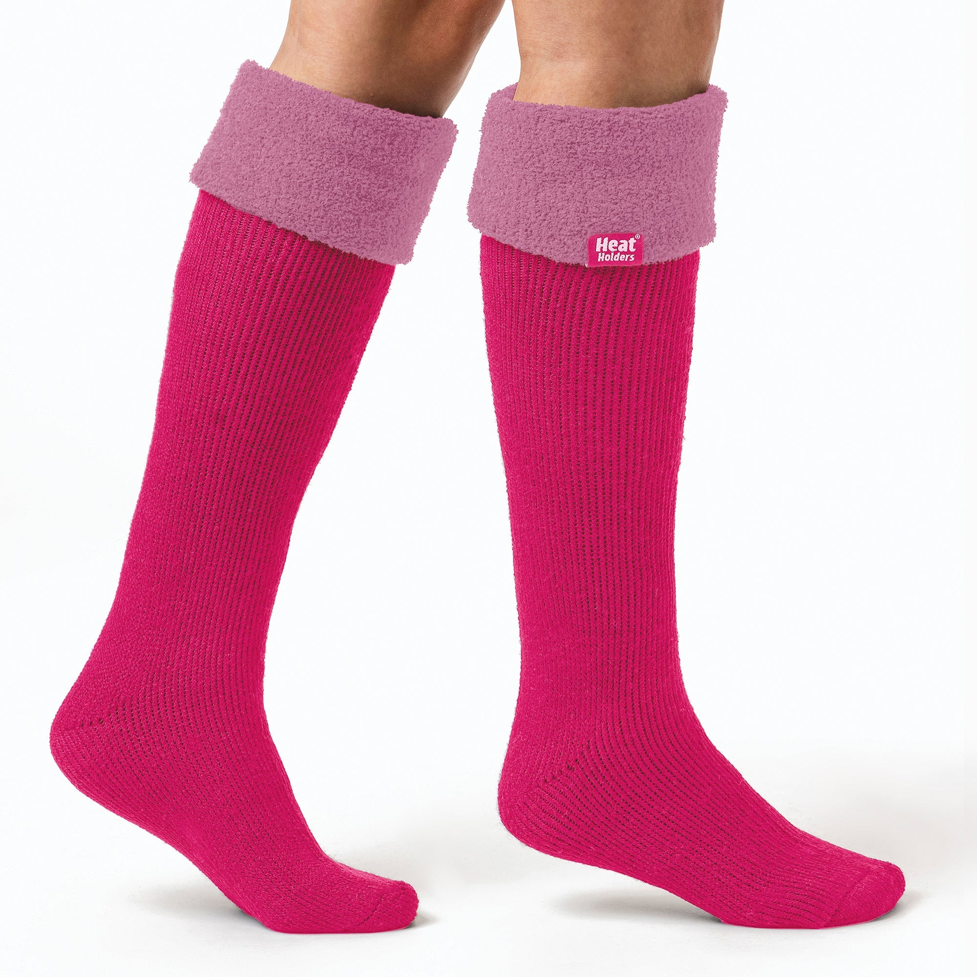 Heat Holders Womens Thick Extra Long Knee High Thermal Wellington Boot Socks