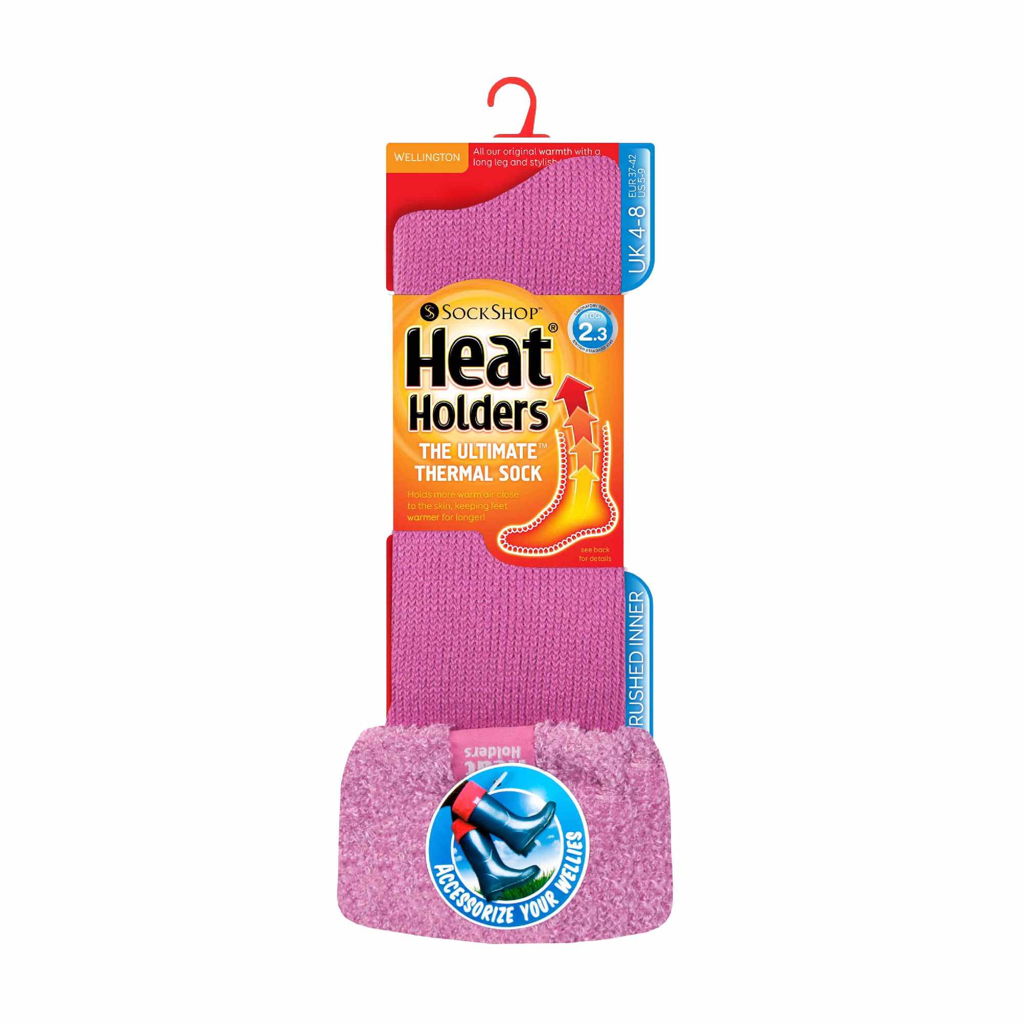 Heat Holders Womens Thick Extra Long Knee High Thermal Wellington Boot Socks