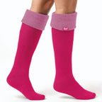 Sock Snob Womens 2 Pack Wellington Soft Brushed Inner Boot Socks