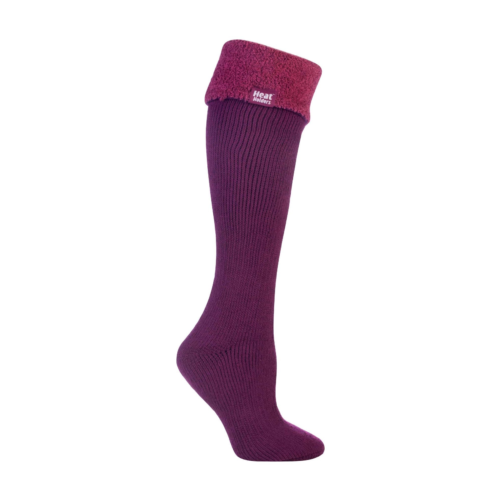 Heat Holders Womens Thick Extra Long Knee High Thermal Wellington Boot Socks