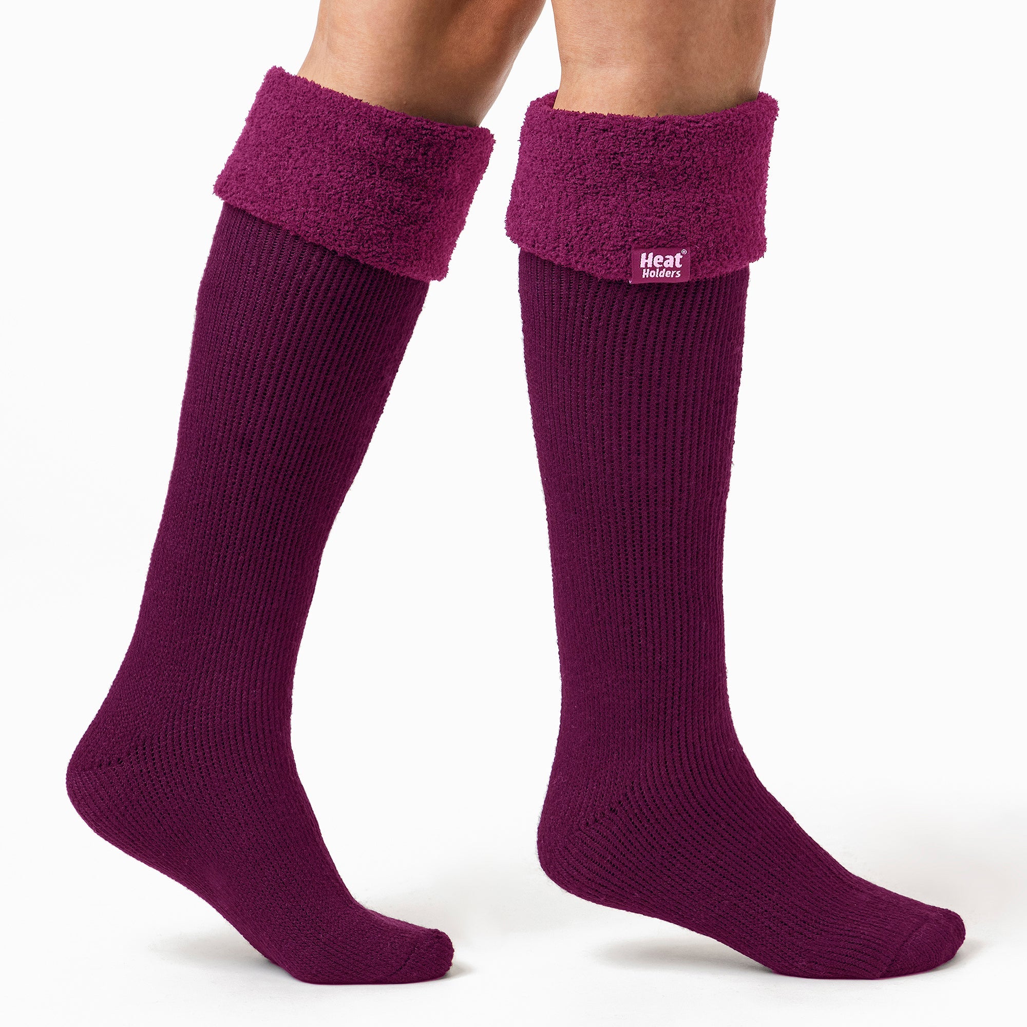 Heat Holders Womens Thick Extra Long Knee High Thermal Wellington Boot Socks
