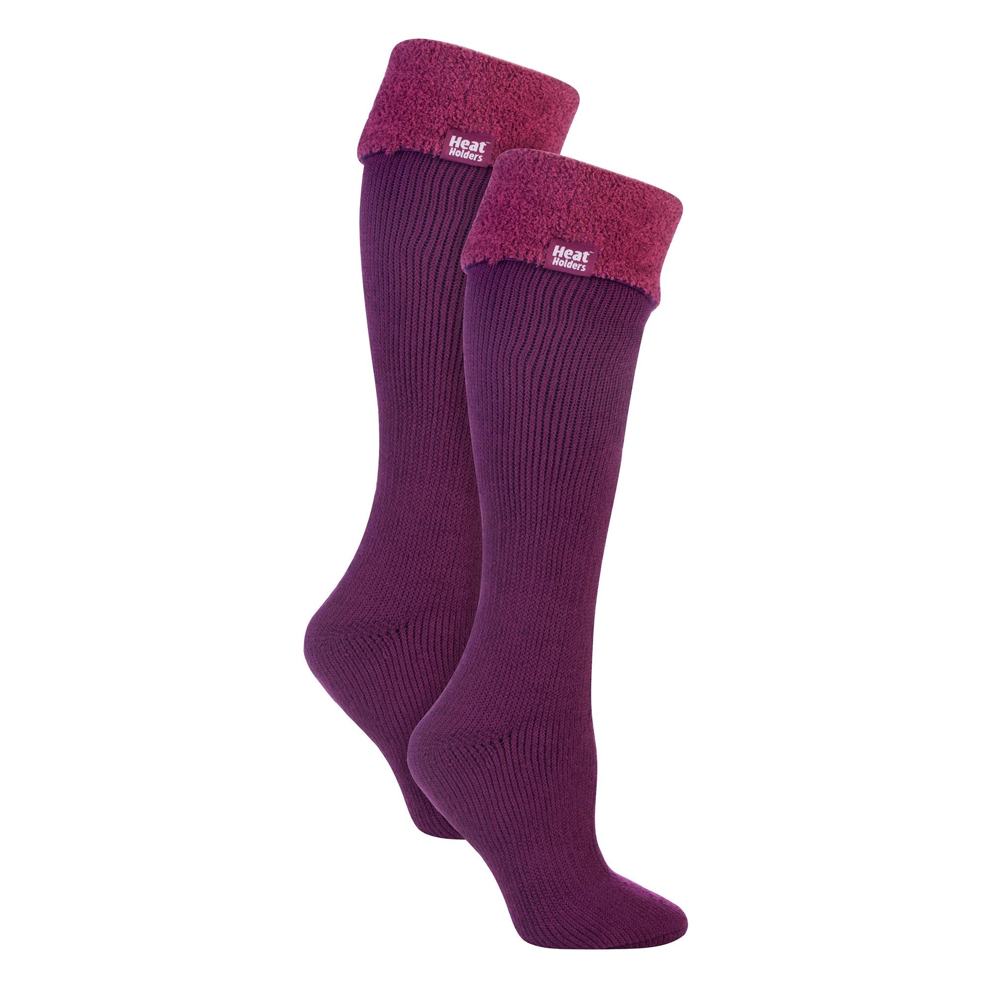 Sock Snob Womens 2 Pack Wellington Soft Brushed Inner Boot Socks