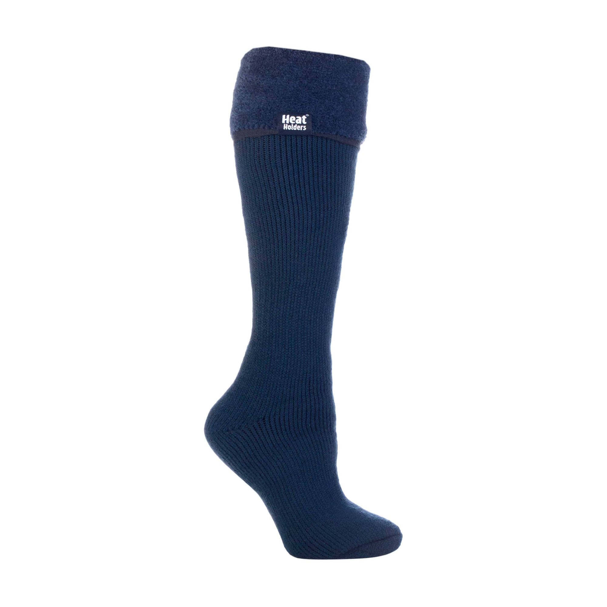 Heat Holders Womens Thick Extra Long Knee High Thermal Wellington Boot Socks