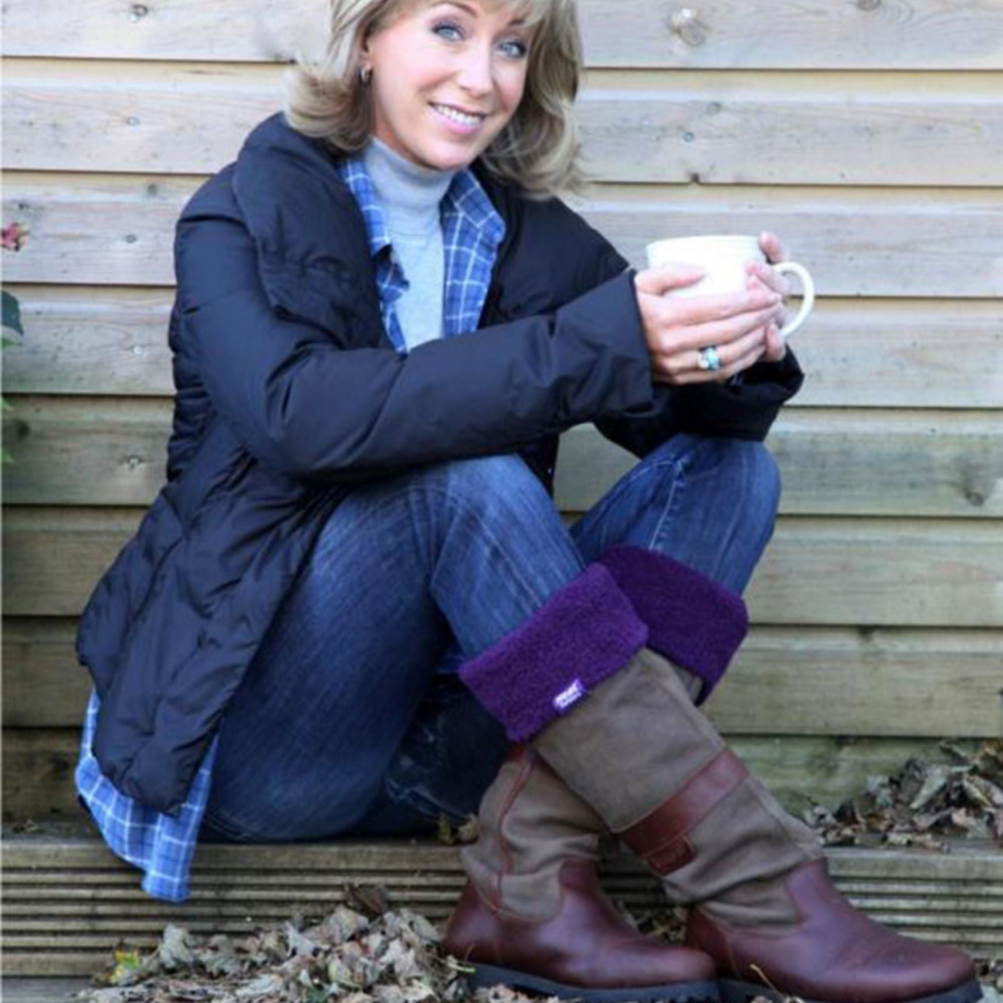 Heat Holders Womens Thick Extra Long Knee High Thermal Wellington Boot Socks