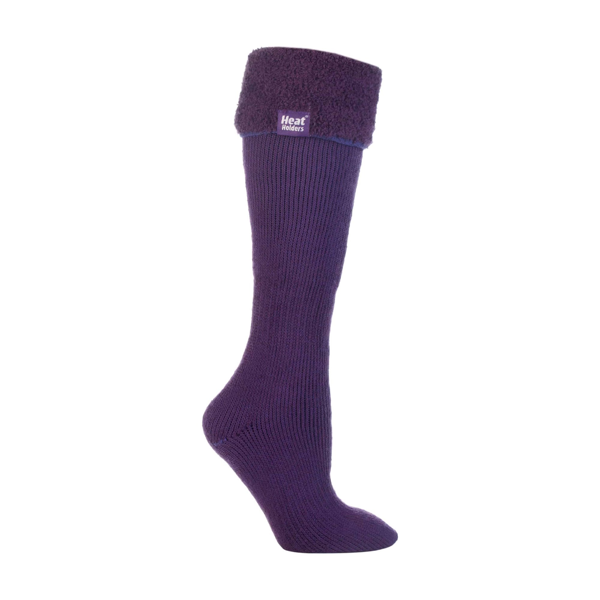 Heat Holders Womens Thick Extra Long Knee High Thermal Wellington Boot Socks