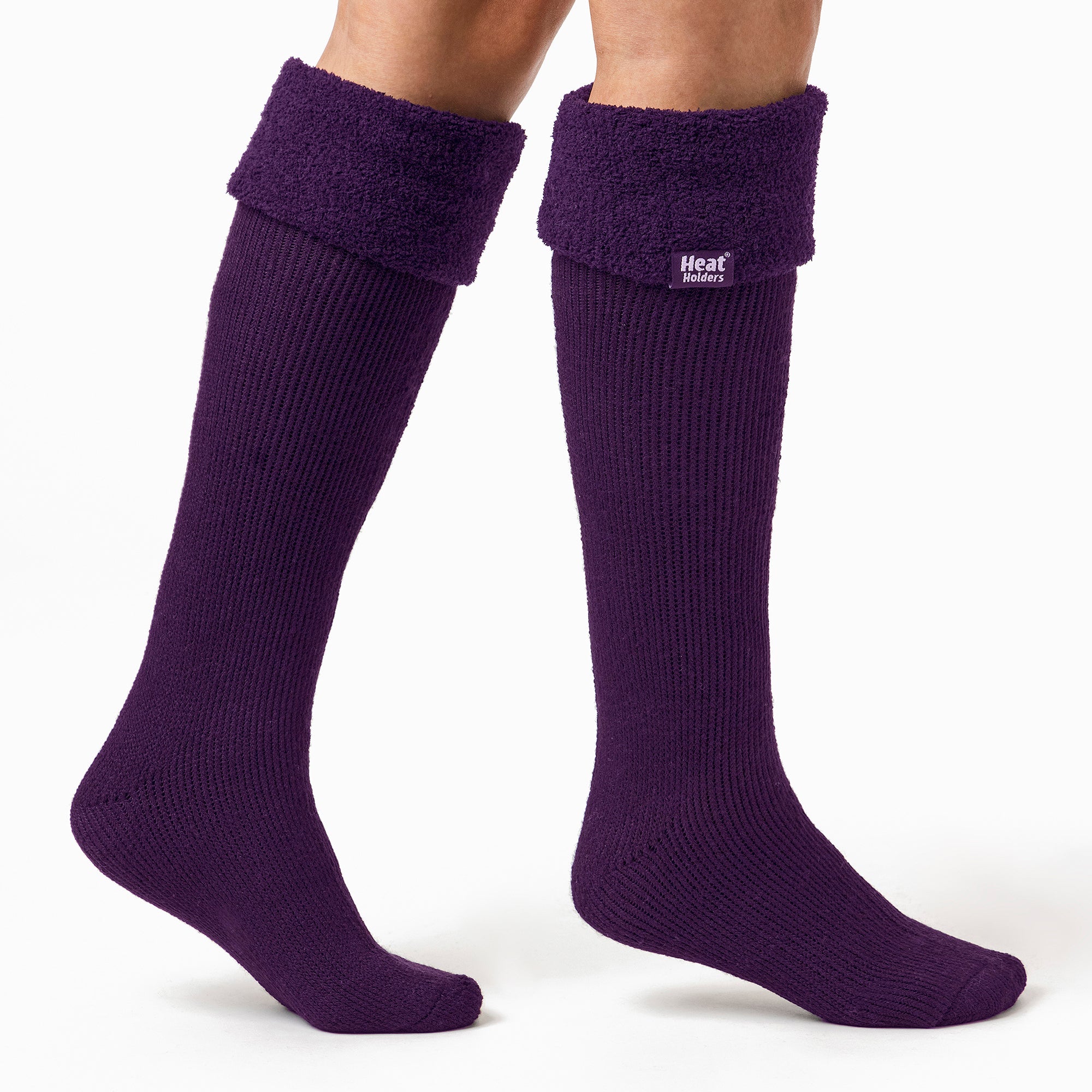 Heat Holders Womens Thick Extra Long Knee High Thermal Wellington Boot Socks