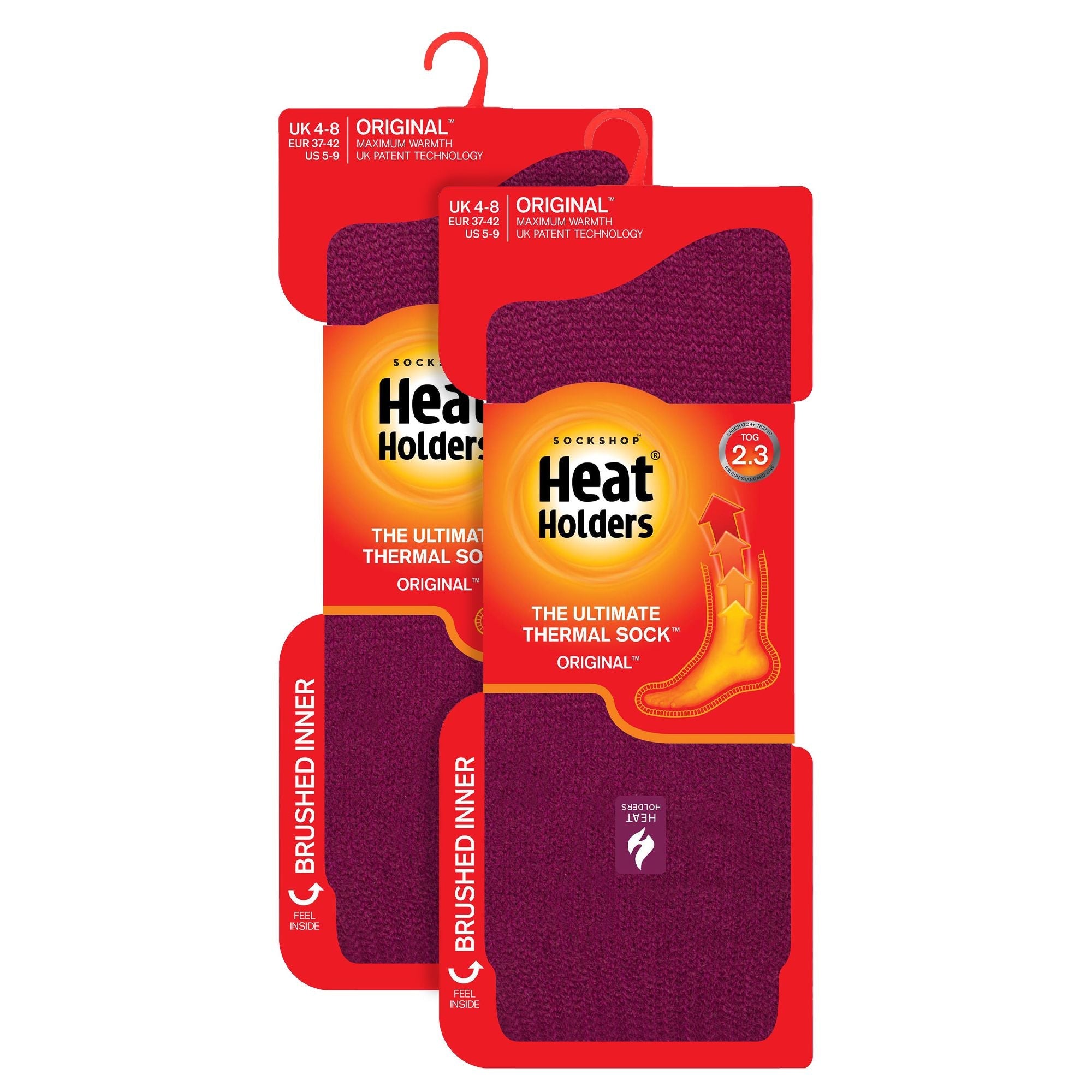 Heat Holders 2 Pack Womens Original Thermal Moisture Wicking Socks