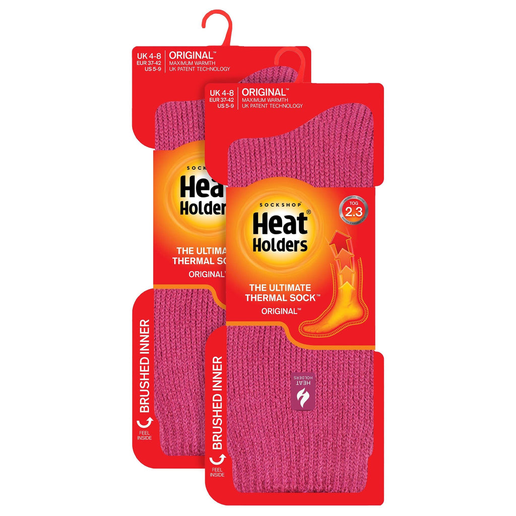 Heat Holders 2 Pack Womens Original Thermal Moisture Wicking Socks