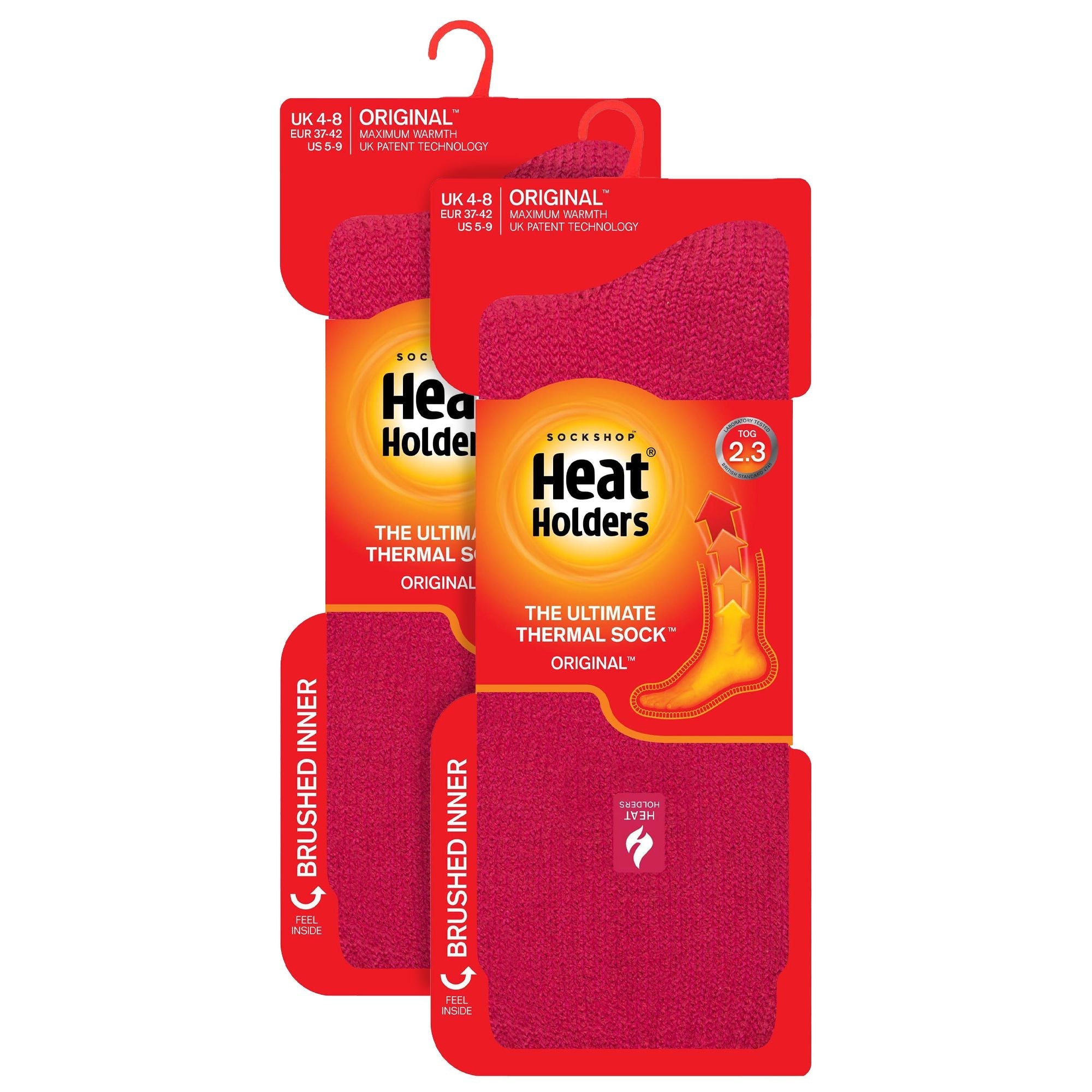 Heat Holders 2 Pack Womens Original Thermal Moisture Wicking Socks