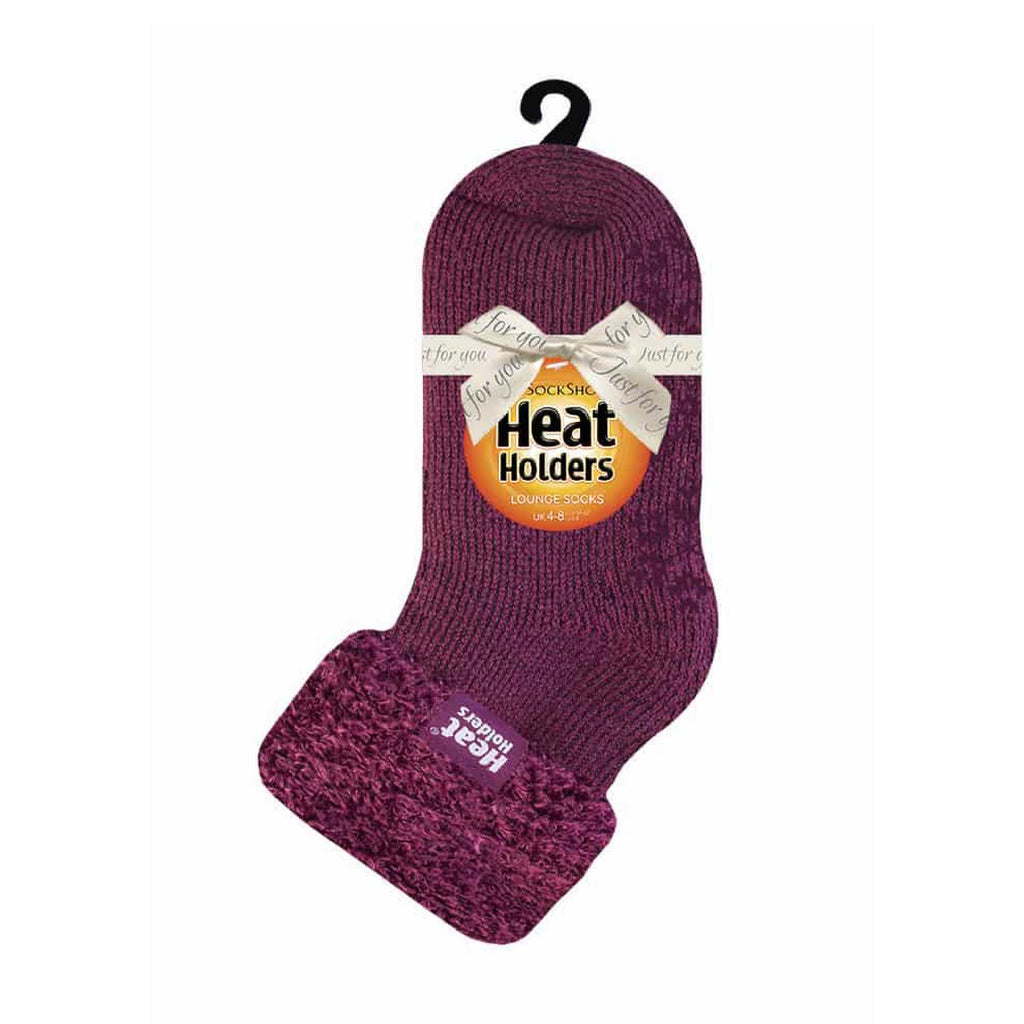 Sock Snob Womens Non Slip Thermal Low Cut Ankle Slipper Bed Socks with Grips