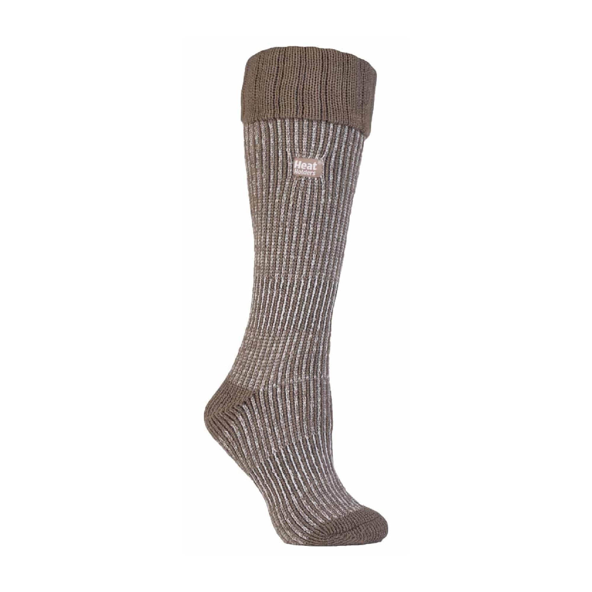 Heat Holders Womens Thick Winter Warm Knee High Ribbed Thermal Boot Socks