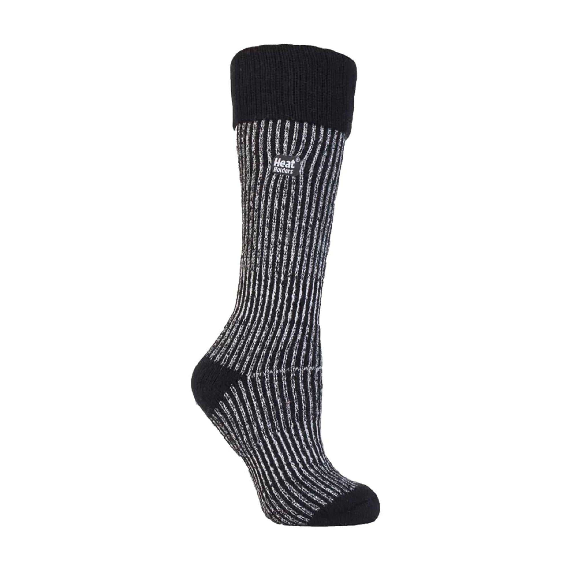 Heat Holders Womens Thick Winter Warm Knee High Ribbed Thermal Boot Socks