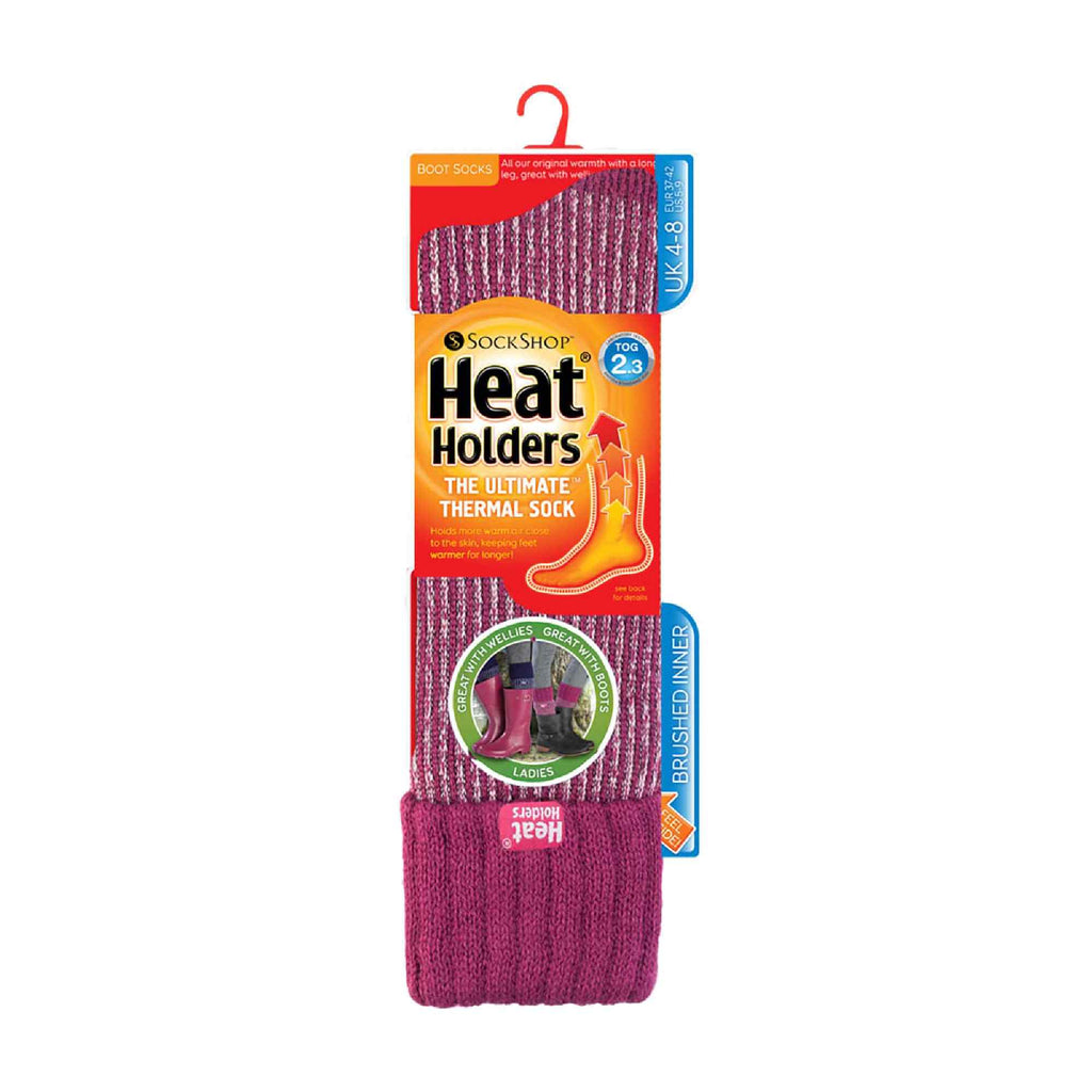 Heat Holders Womens Thick Winter Warm Knee High Ribbed Thermal Boot Socks