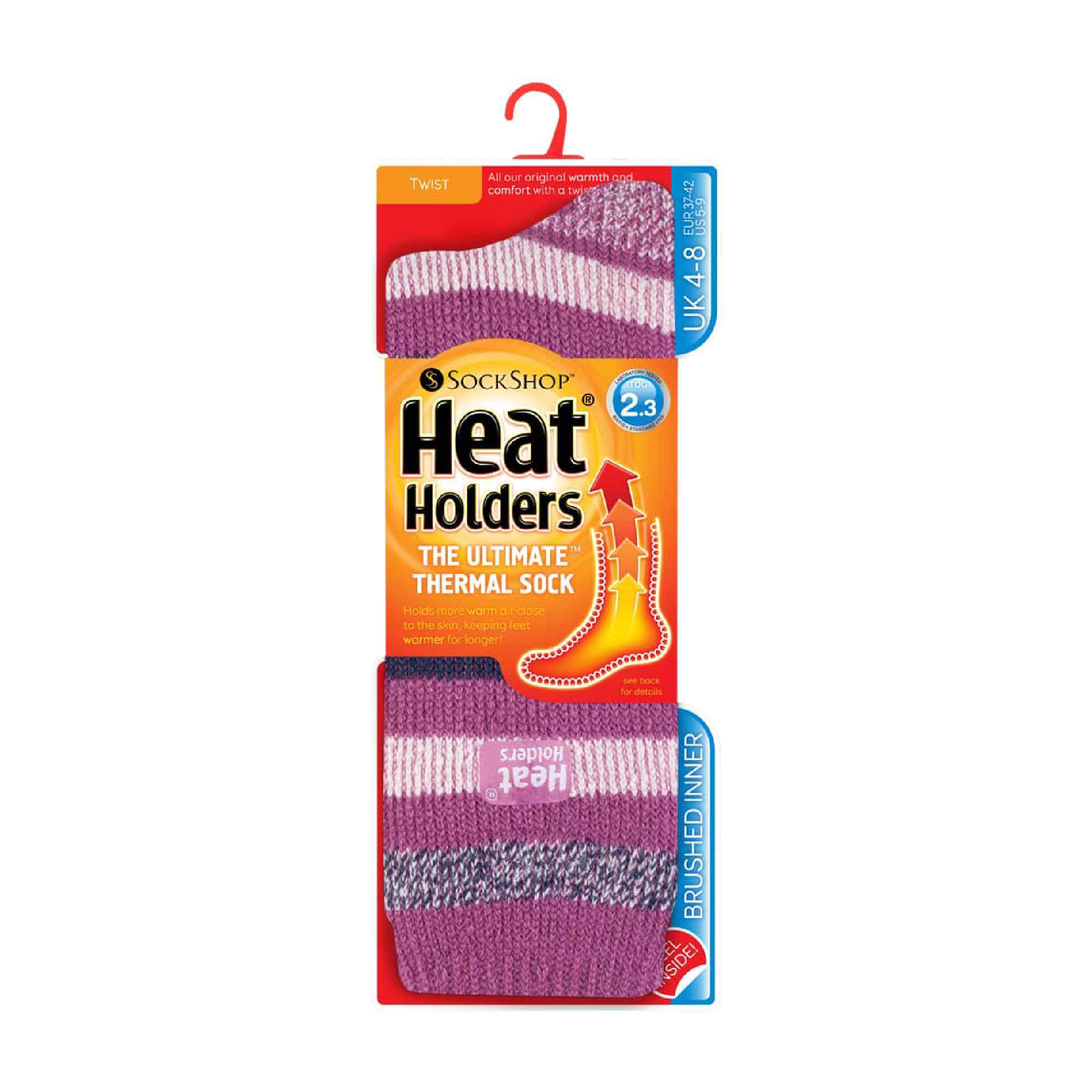 Sock Snob Womens Twist Patterned Thick Winter Warm Thermal Socks
