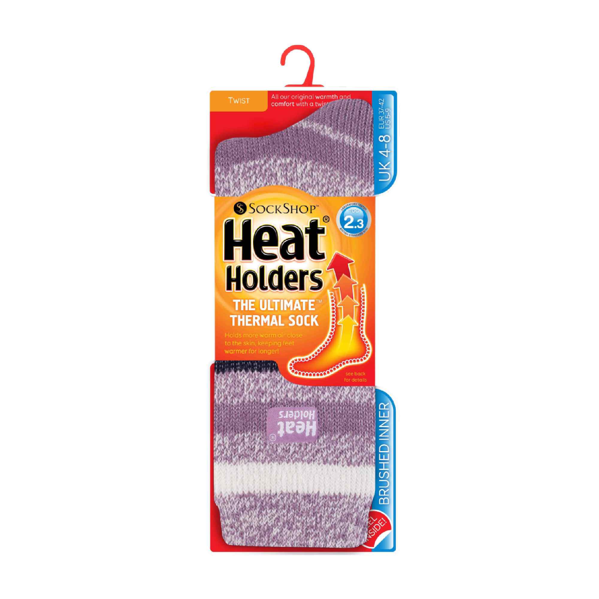 Sock Snob Womens Twist Patterned Thick Winter Warm Thermal Socks