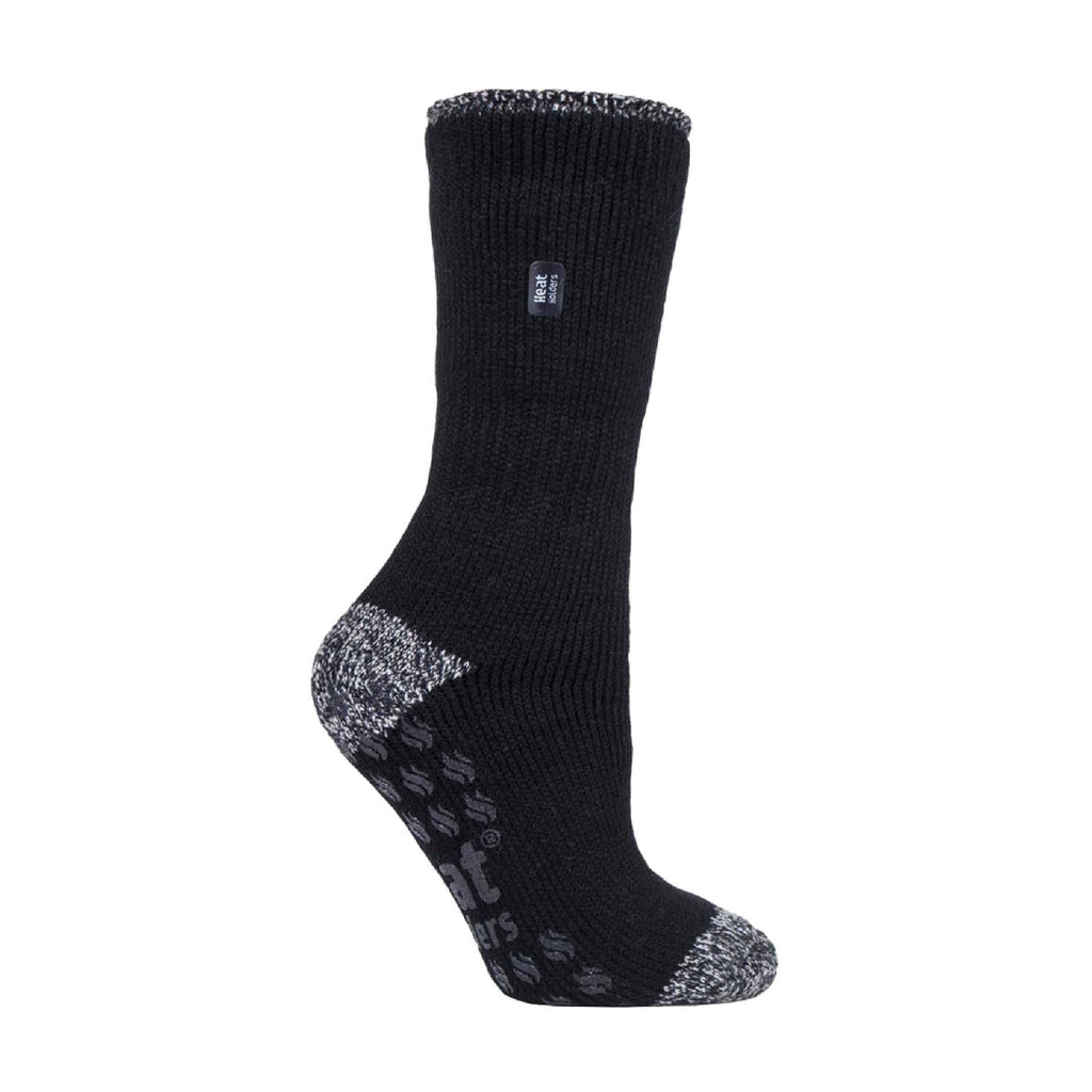 Heat Holders Womens Striped Non Slip Thermal Slipper Socks with Grips