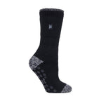 Heat Holders Womens Striped Non Slip Thermal Slipper Socks with Grips