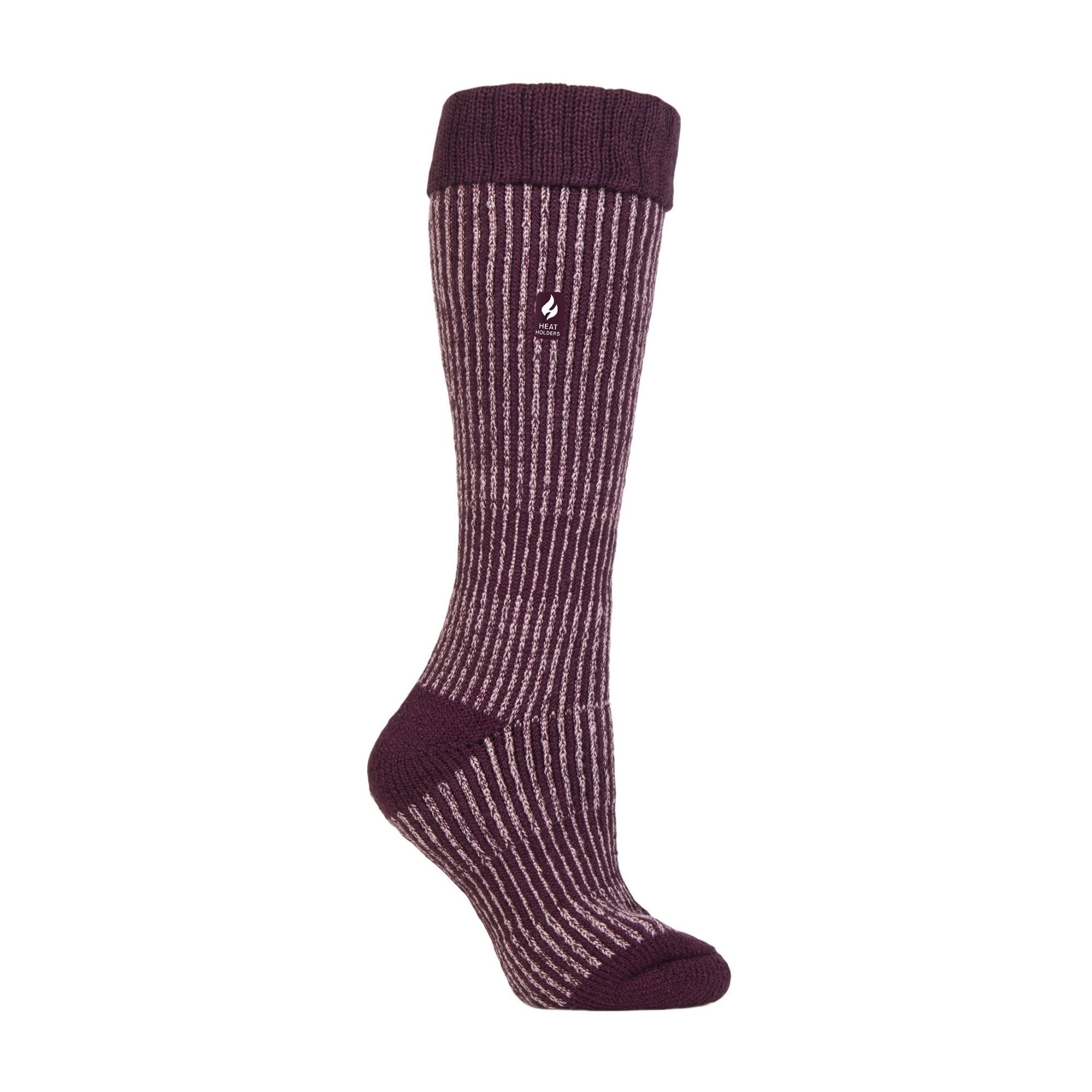 Heat Holders Womens Thick Winter Warm Knee High Ribbed Thermal Boot Socks