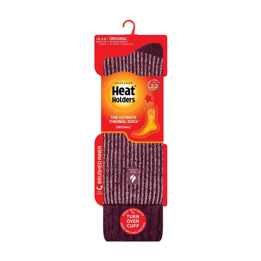 Heat Holders Womens Thick Winter Warm Knee High Ribbed Thermal Boot Socks