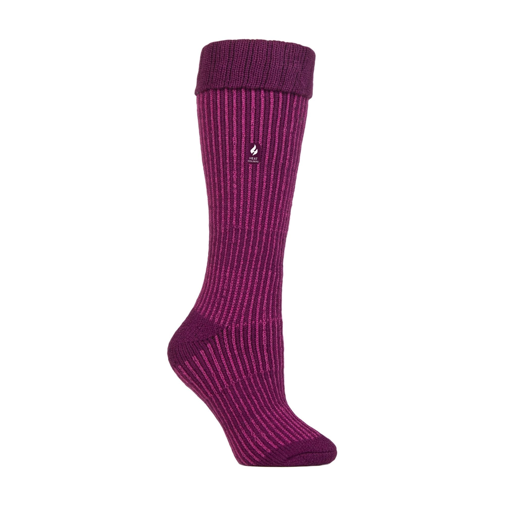 Heat Holders Womens Thick Winter Warm Knee High Ribbed Thermal Boot Socks
