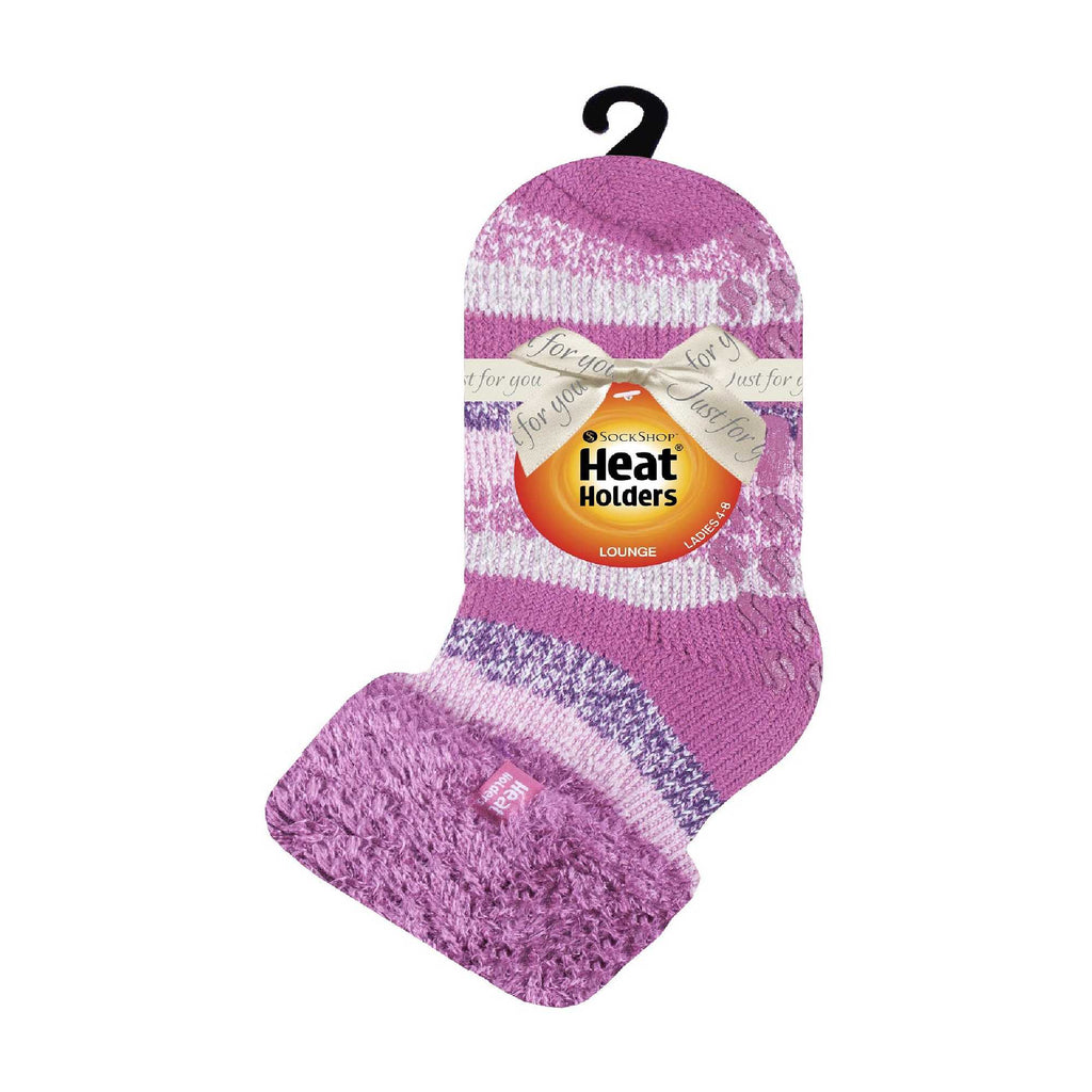 Sock Snob Womens Non Slip Thermal Low Cut Ankle Slipper Bed Socks with Grips