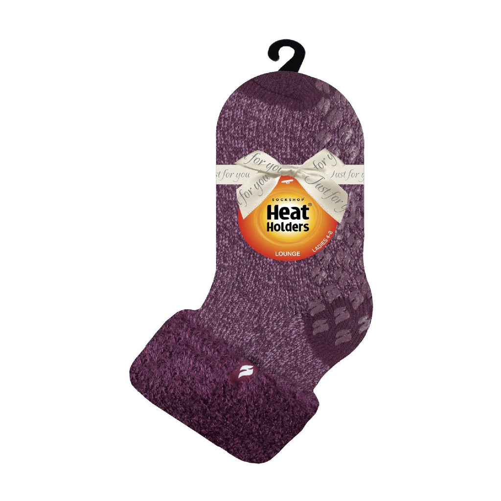 Sock Snob Womens Non Slip Thermal Low Cut Ankle Slipper Bed Socks with Grips