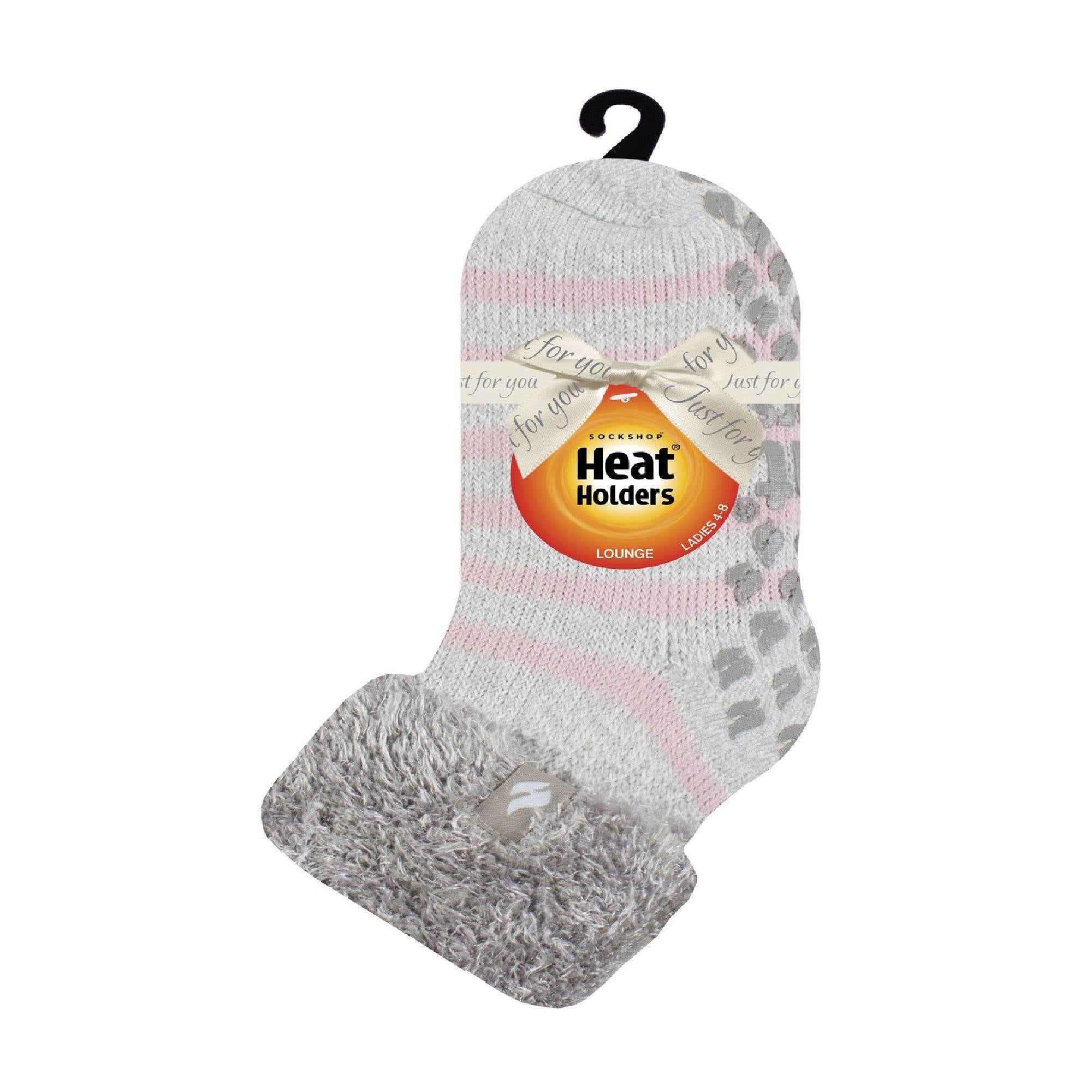 Sock Snob Womens Non Slip Thermal Low Cut Ankle Slipper Bed Socks with Grips