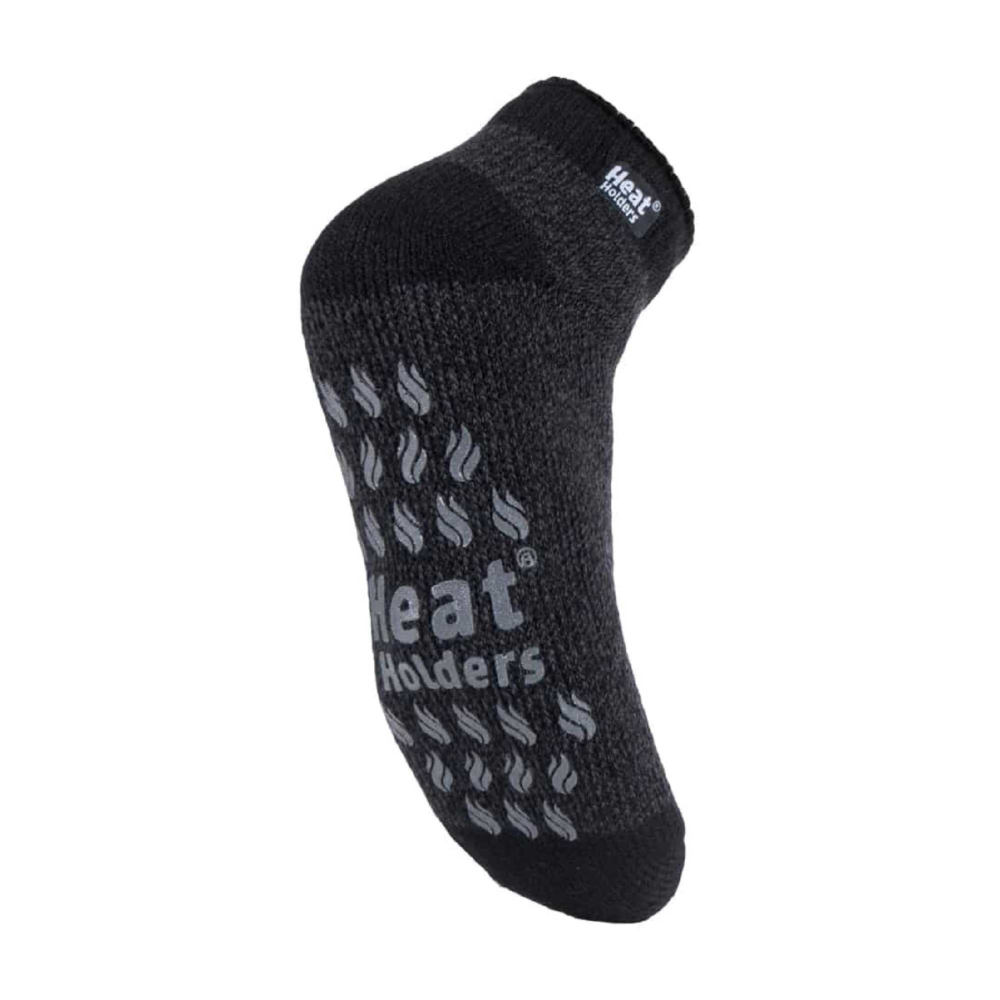 Sock Snob Mens 2.3 TOG Non Slip Low Cut Ankle Thermal Slipper Socks (Multipack Options)