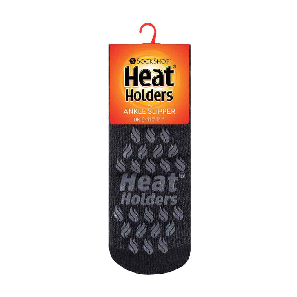 Sock Snob Mens 2.3 TOG Non Slip Low Cut Ankle Thermal Slipper Socks (Multipack Options)