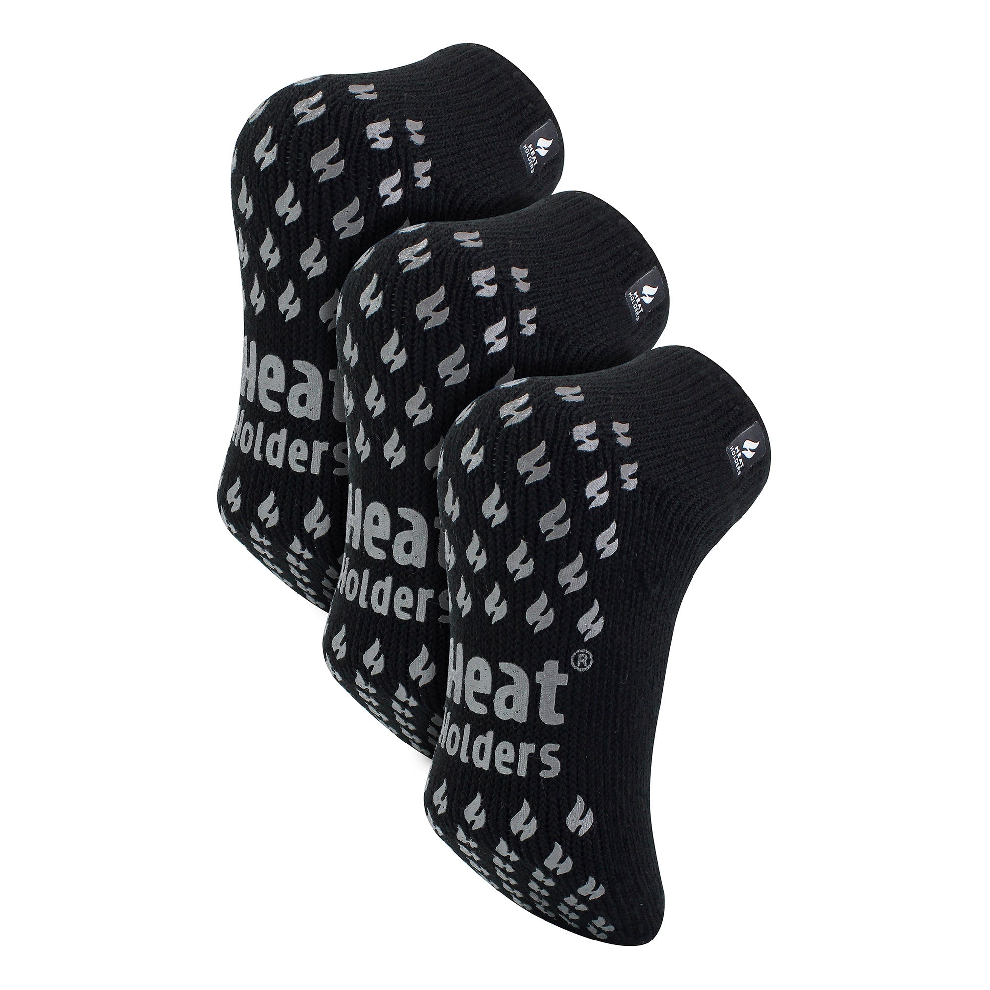 Sock Snob Mens 2.3 TOG Non Slip Low Cut Ankle Thermal Slipper Socks (Multipack Options)