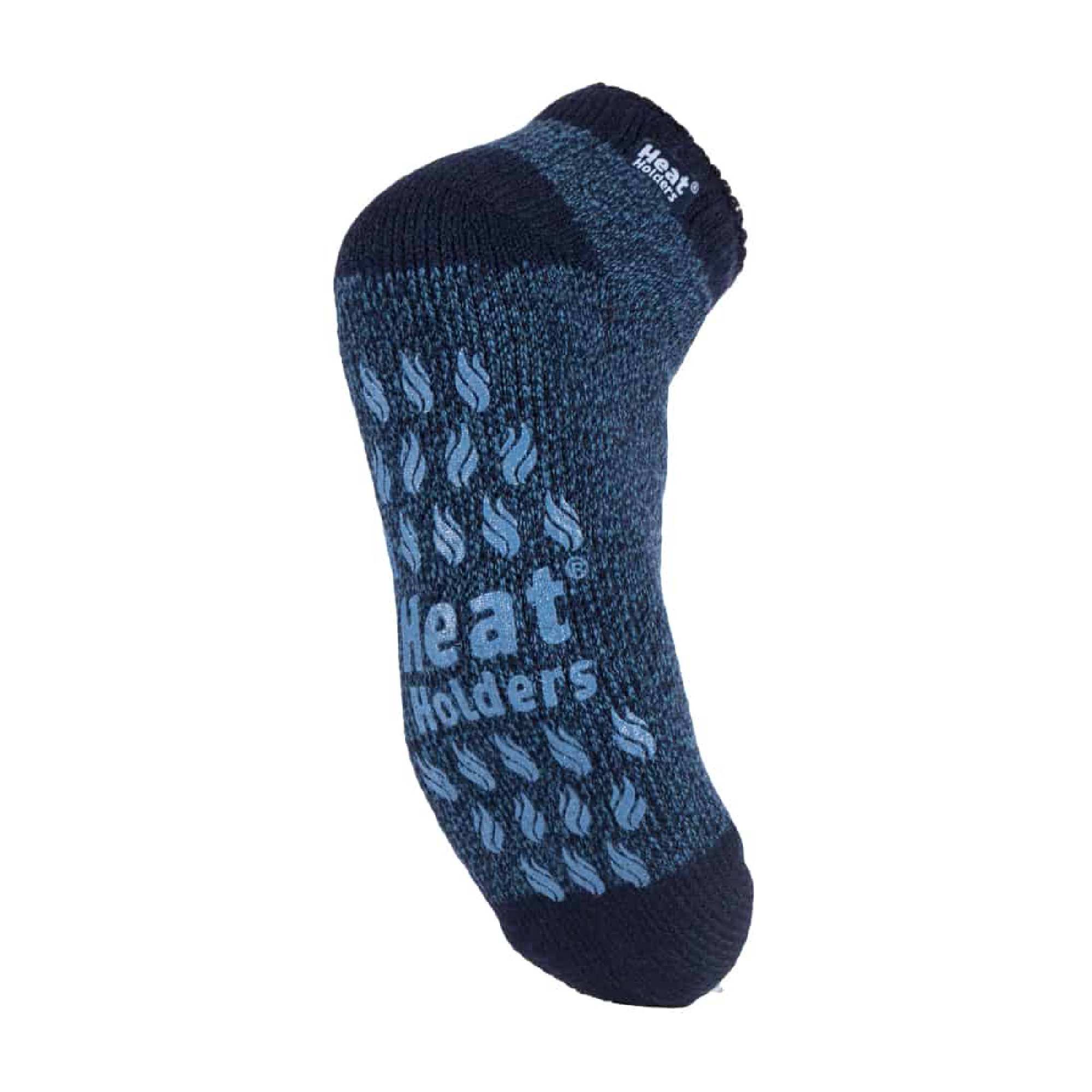 Sock Snob Mens 2.3 TOG Non Slip Low Cut Ankle Thermal Slipper Socks (Multipack Options)