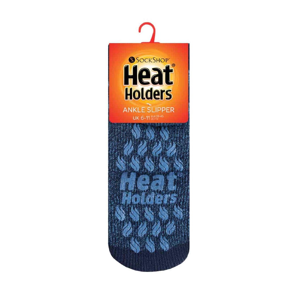 Sock Snob Mens 2.3 TOG Non Slip Low Cut Ankle Thermal Slipper Socks (Multipack Options)