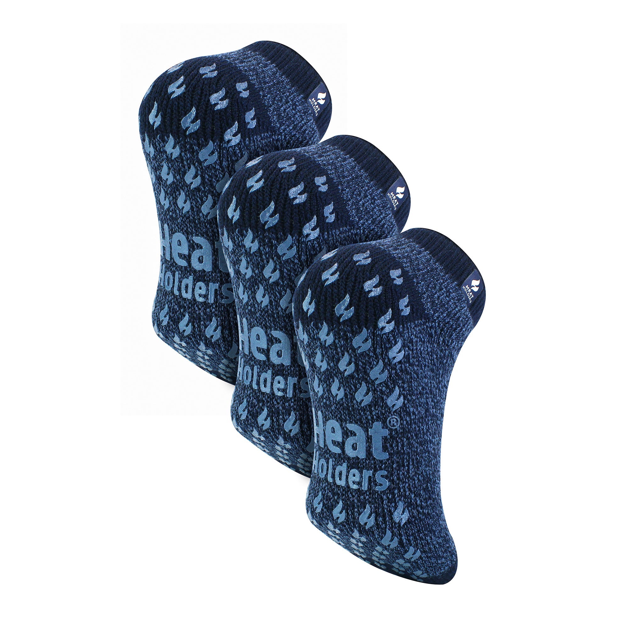 Sock Snob Mens 2.3 TOG Non Slip Low Cut Ankle Thermal Slipper Socks (Multipack Options)