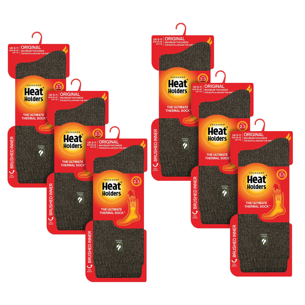 Sock Snob Mens Original Thick Winter Thermal Socks (Multipack Options)