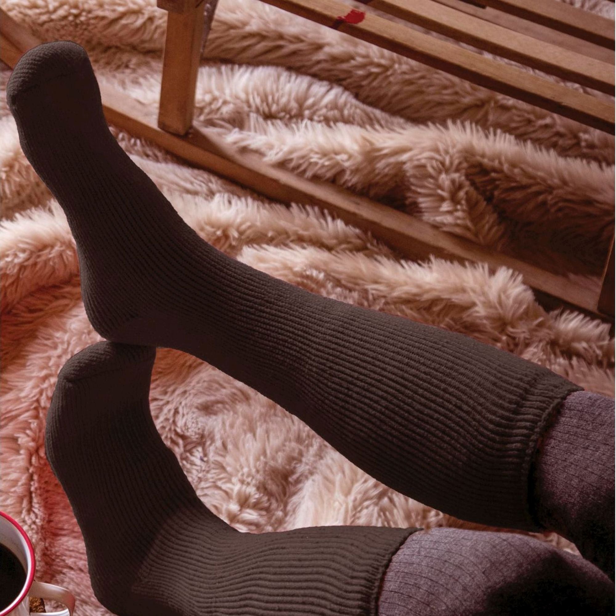Heat Holders 2 Pack Mens Extra Long Knee High Ski Socks