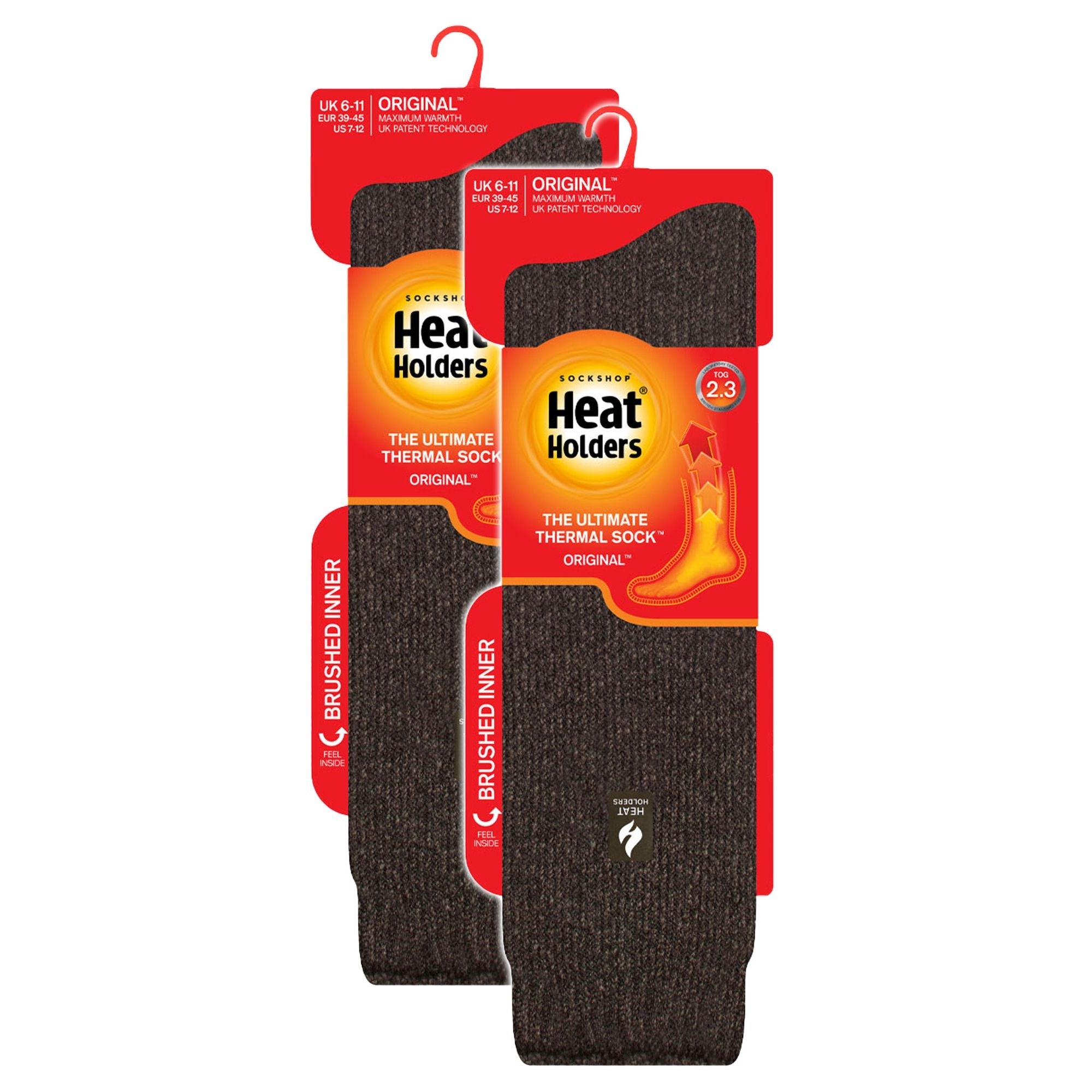 Heat Holders 2 Pack Mens Extra Long Knee High Ski Socks