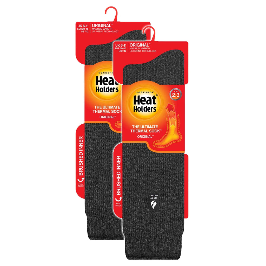 Heat Holders 2 Pack Mens Extra Long Knee High Ski Socks
