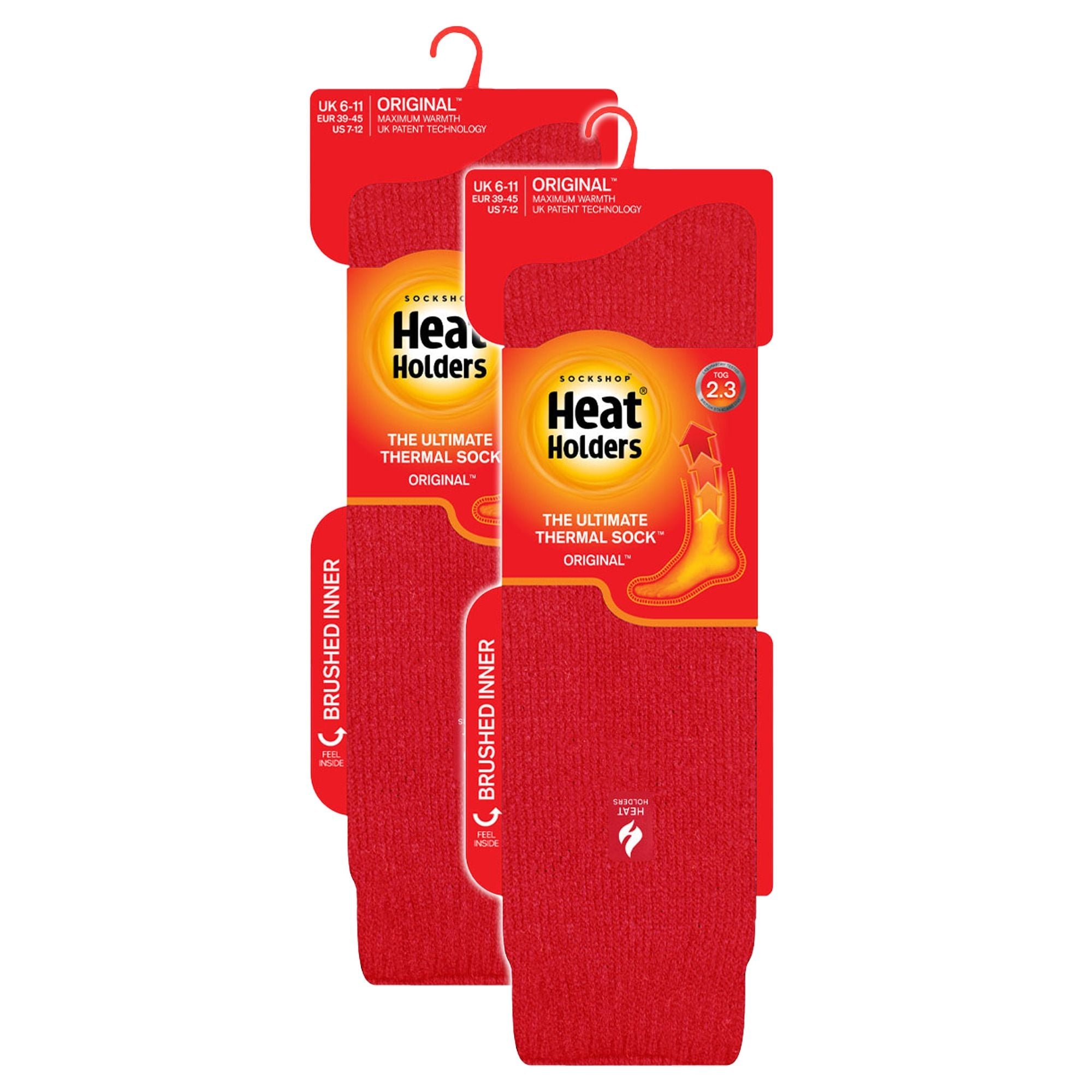 Heat Holders 2 Pack Mens Extra Long Knee High Ski Socks