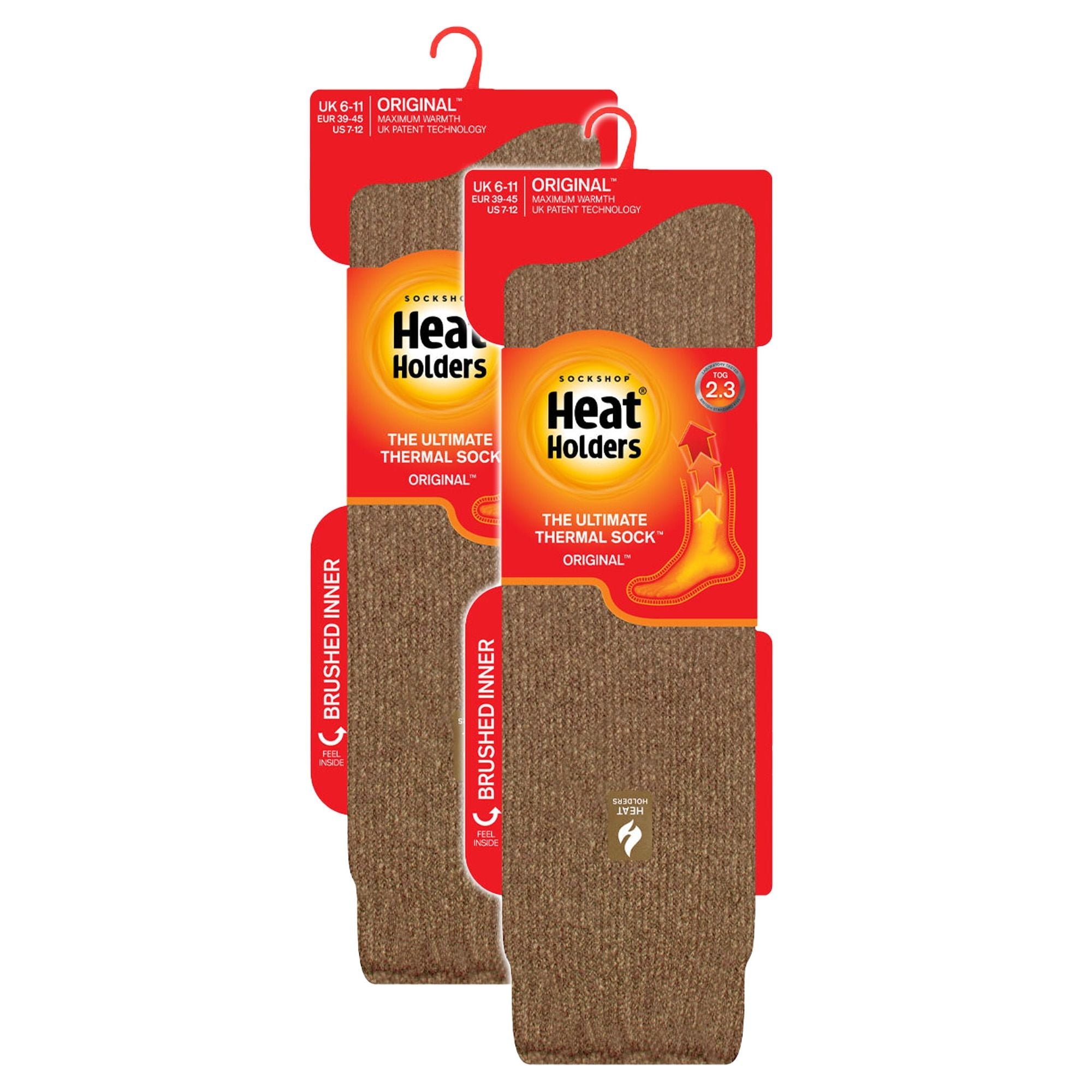 Heat Holders 2 Pack Mens Extra Long Knee High Ski Socks