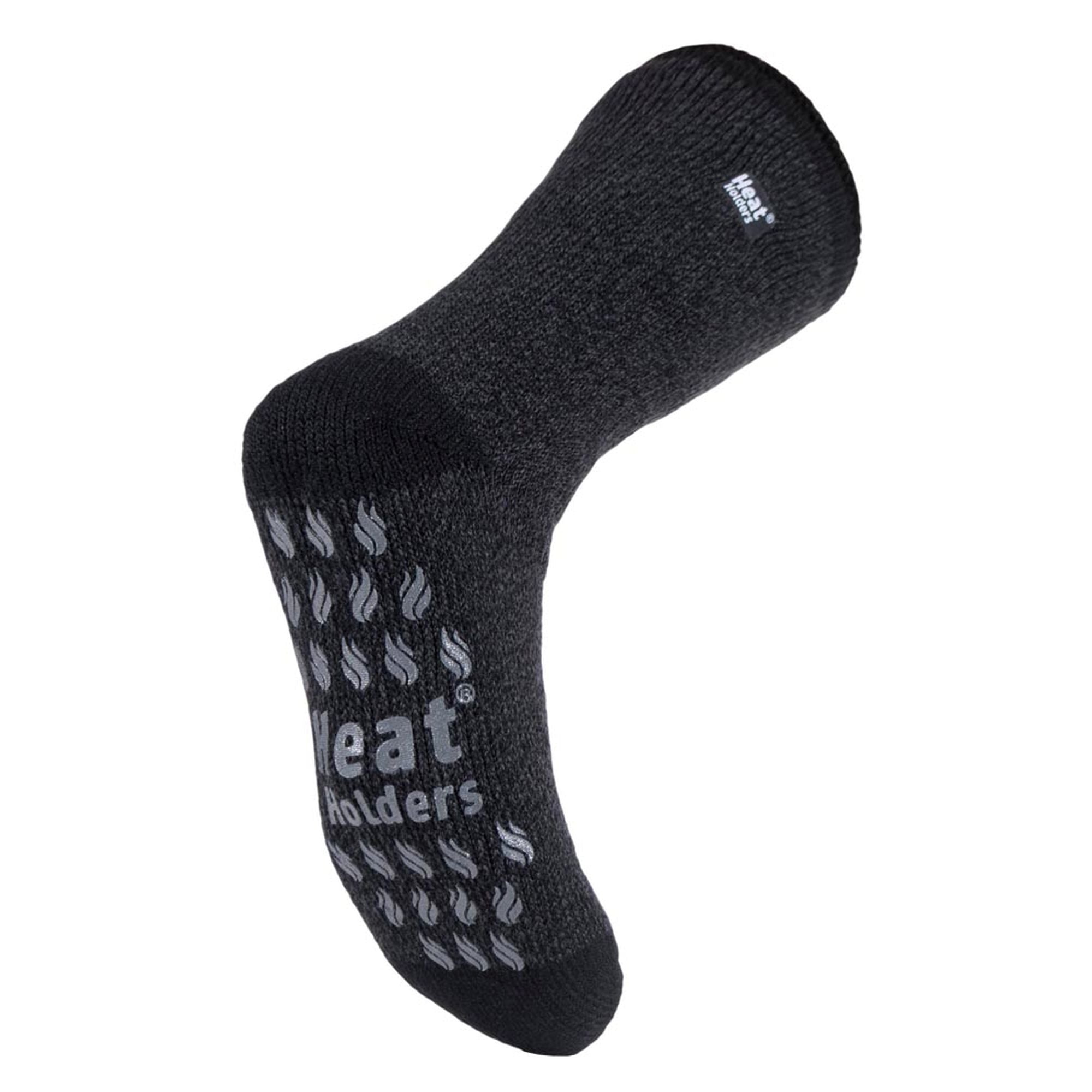Heat Holders 2 Pair Mens Winter Crew Slipper Socks