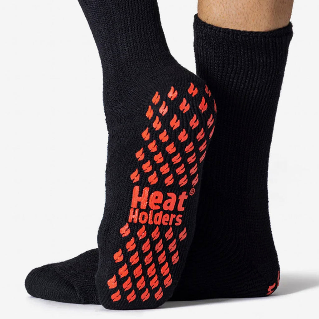Heat Holders 3 Pairs Multipack Mens Slipper Socks with Grips