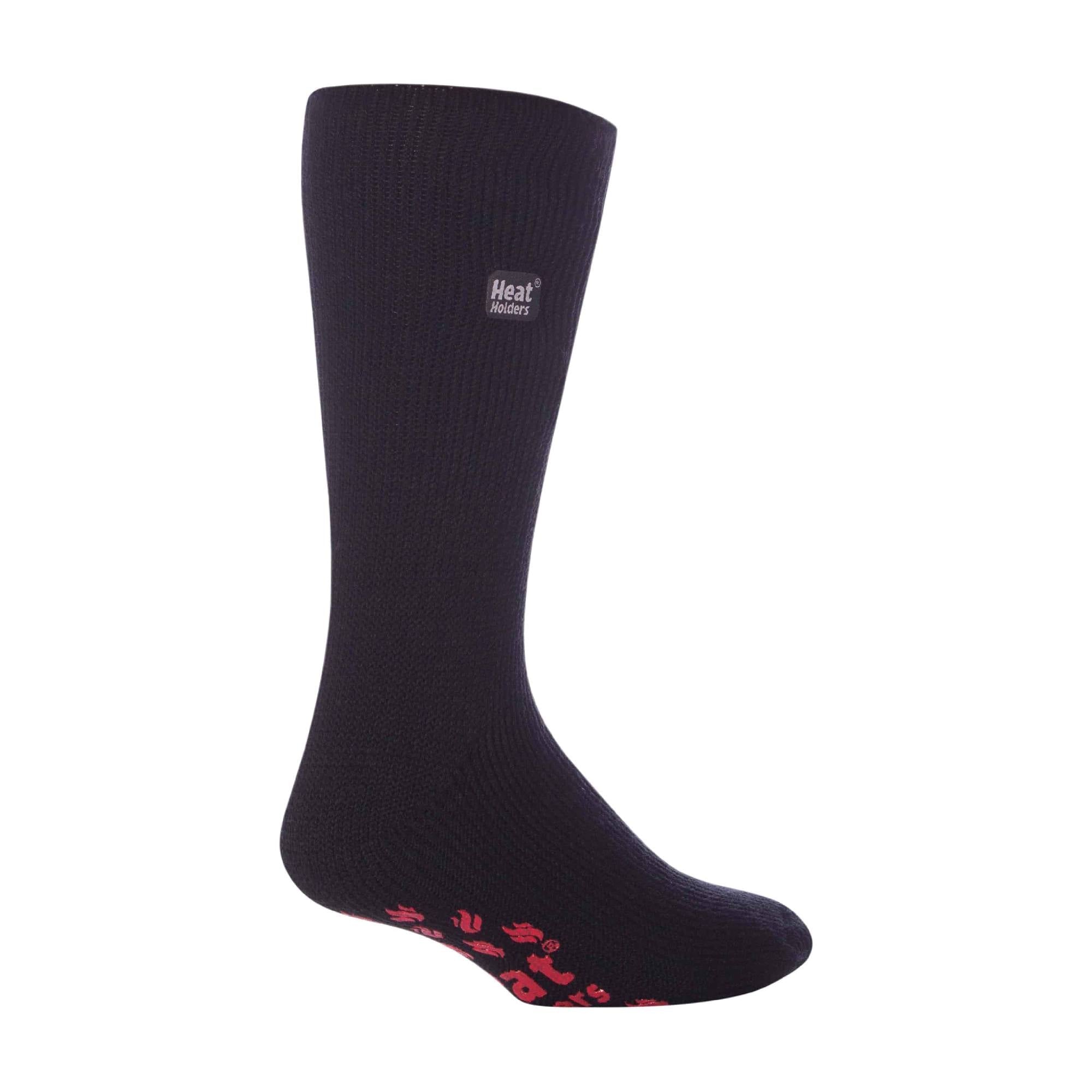 Heat Holders Mens Winter Non Slip Thermal Slipper Socks with Grips