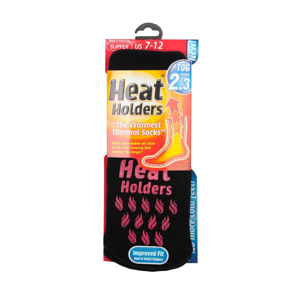 Heat Holders Mens Winter Non Slip Thermal Slipper Socks with Grips