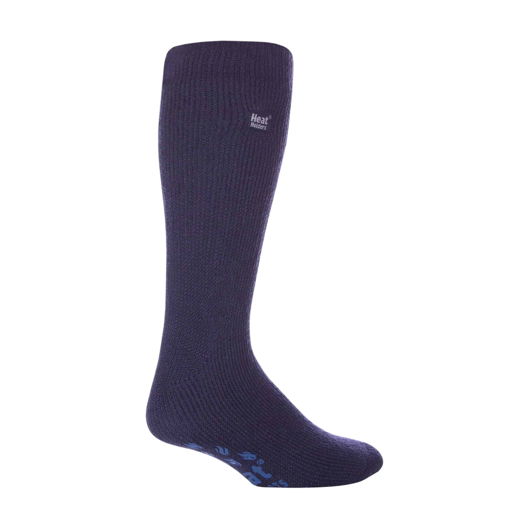 Heat Holders Mens Winter Non Slip Thermal Slipper Socks with Grips