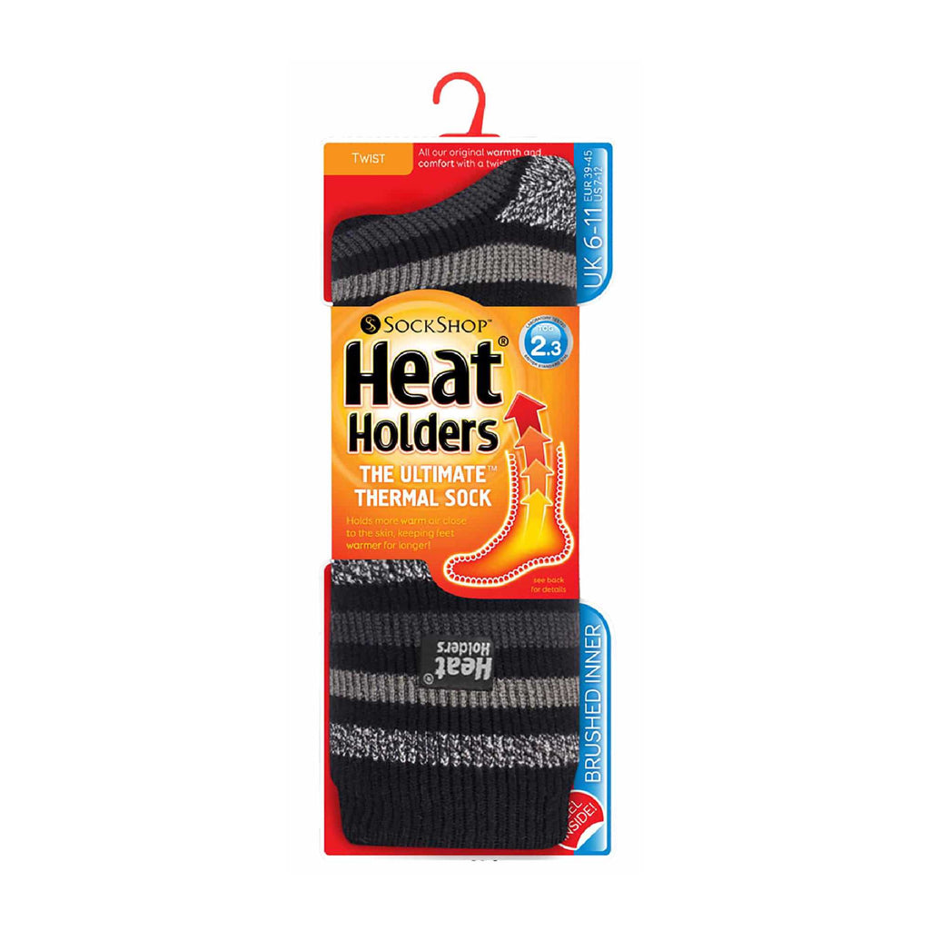 Sock Snob Mens Twist Patterned Thick Winter Warm Thermal Socks