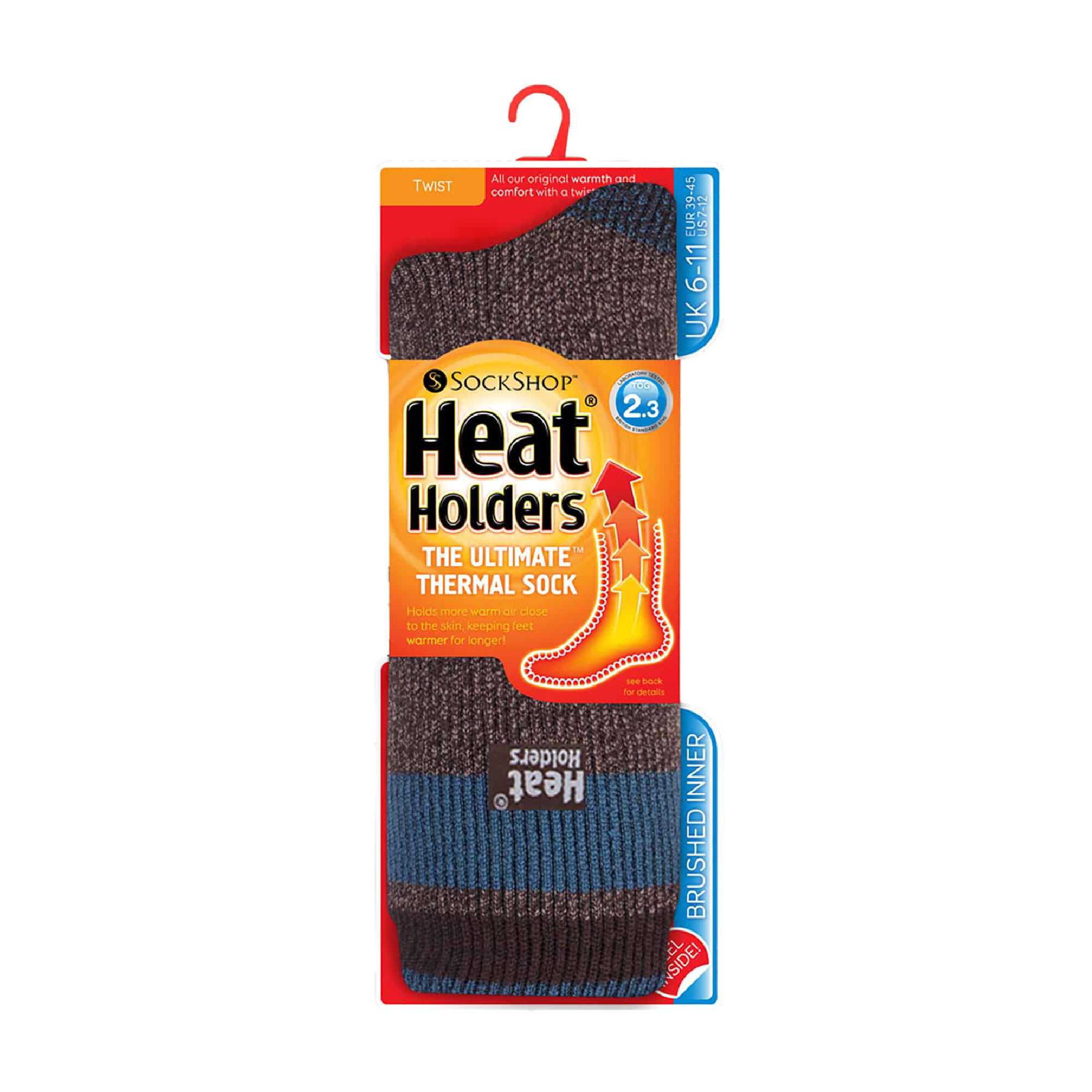 Sock Snob Mens Twist Patterned Thick Winter Warm Thermal Socks