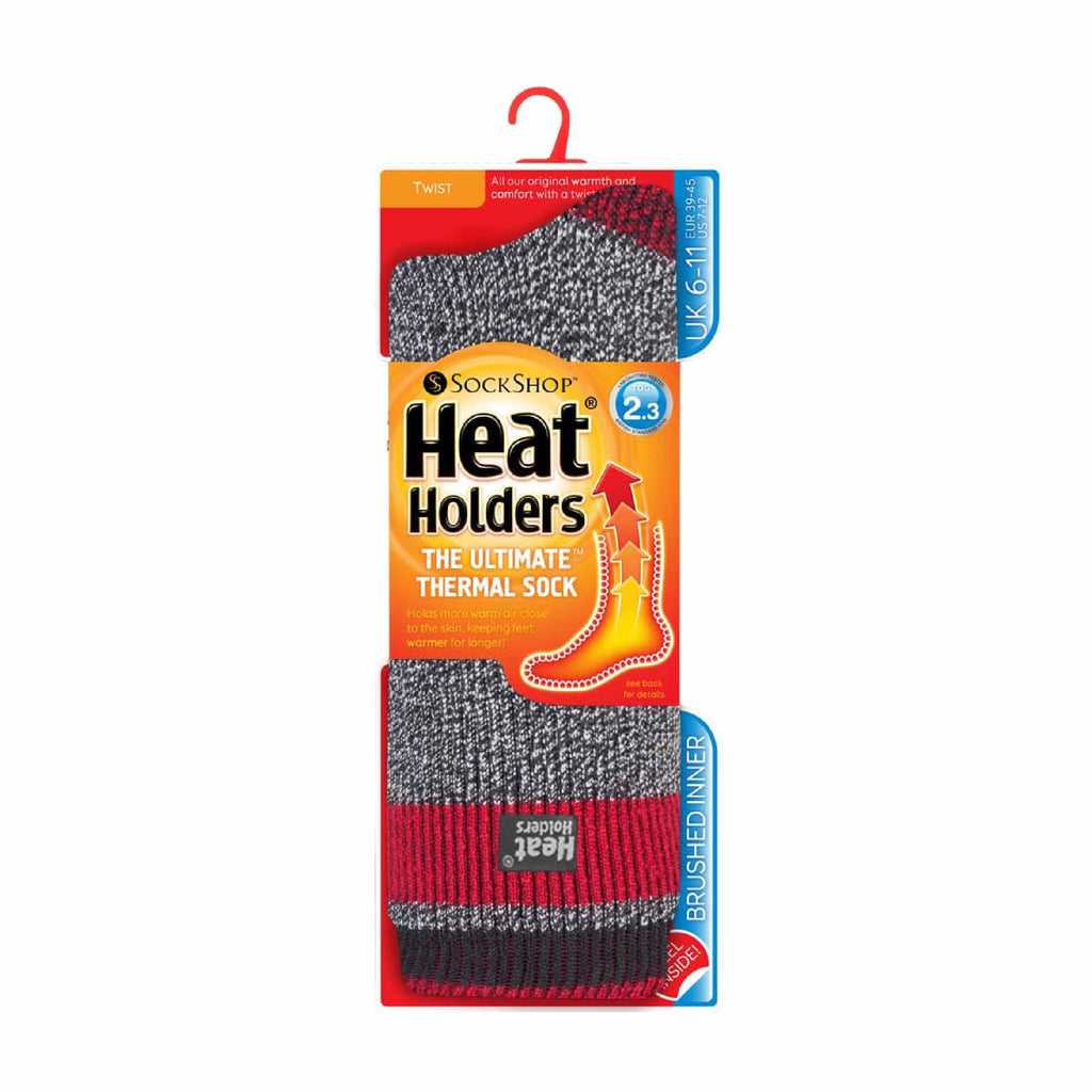 Sock Snob Mens Twist Patterned Thick Winter Warm Thermal Socks