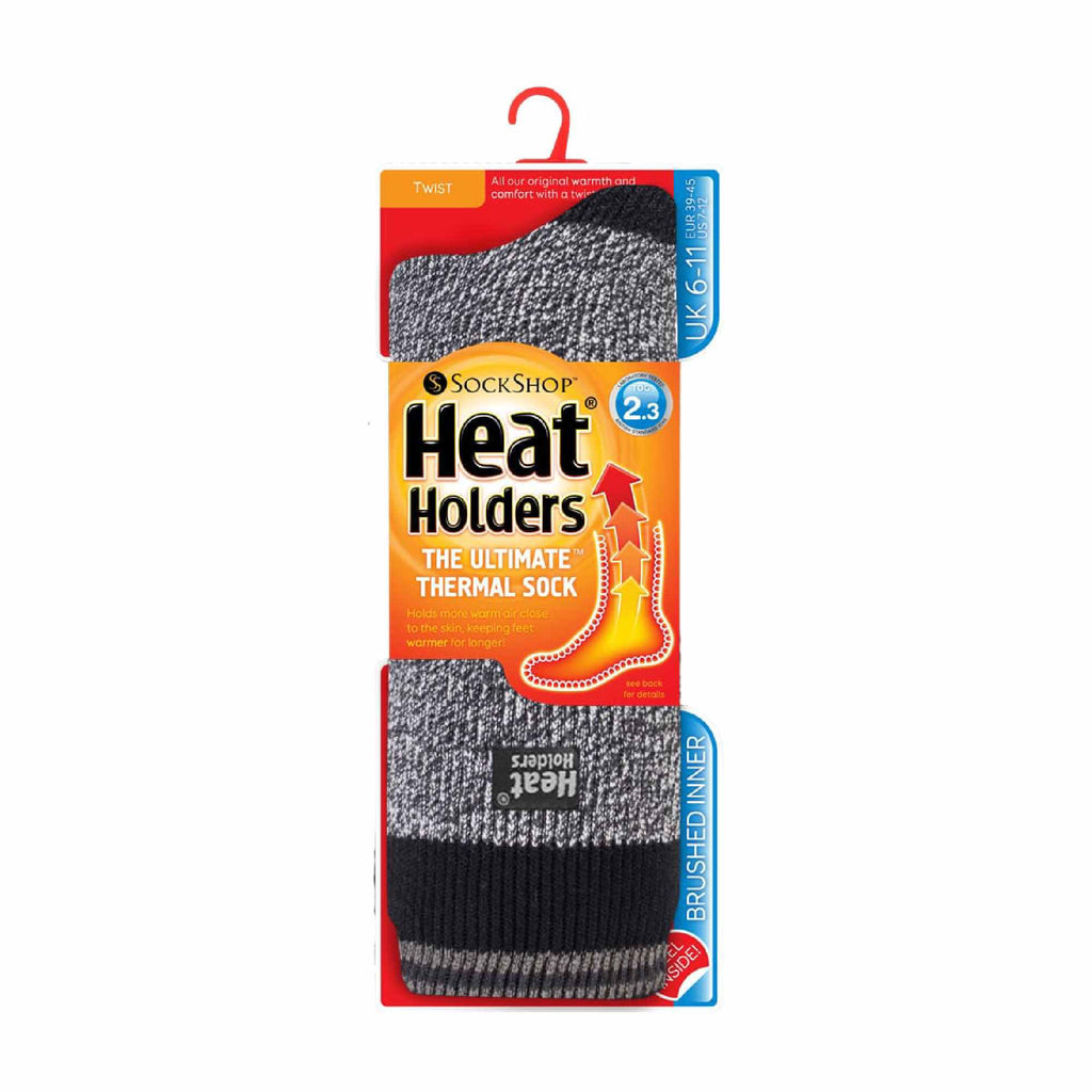 Sock Snob Mens Twist Patterned Thick Winter Warm Thermal Socks