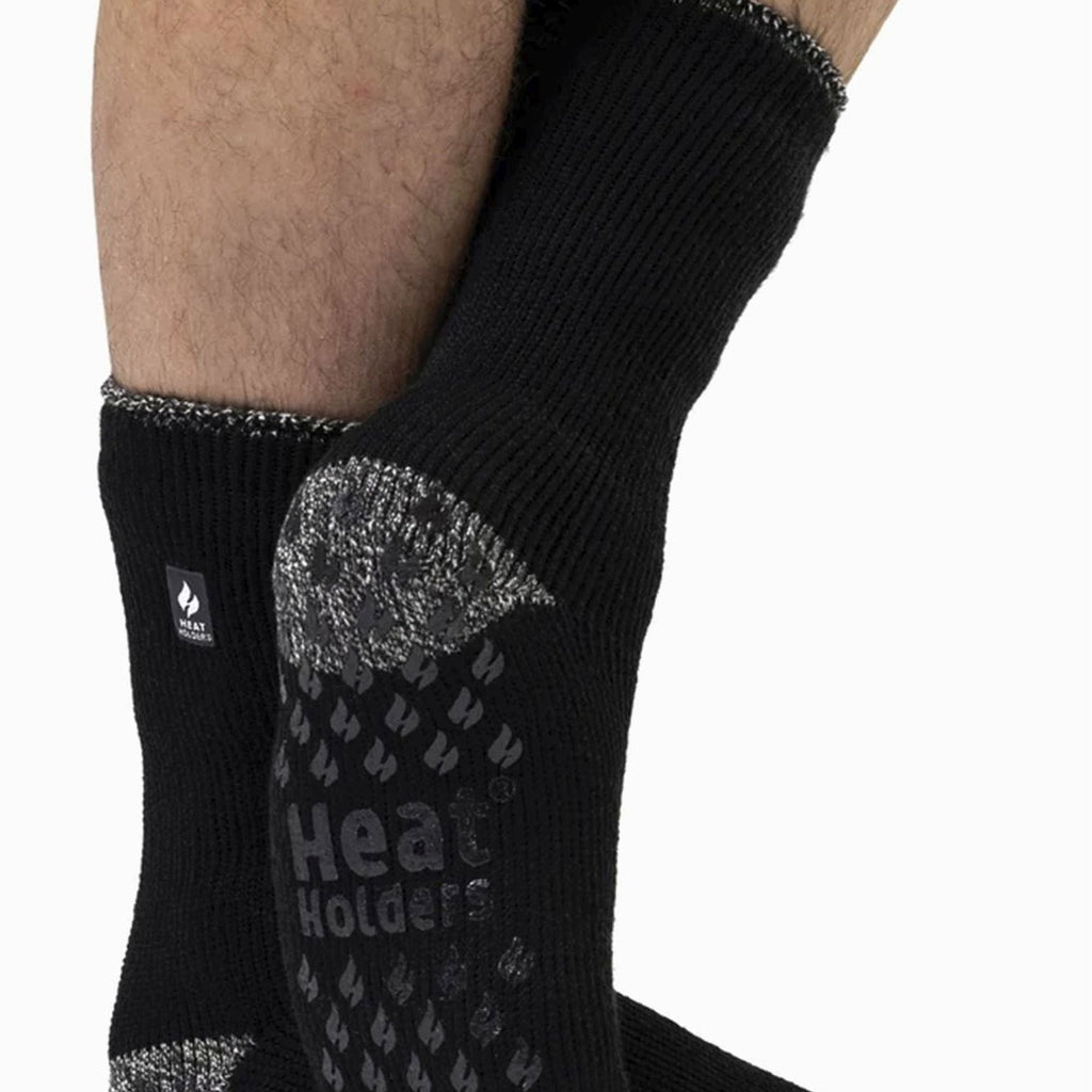 Heat Holders 2 Pair Mens Winter Crew Slipper Socks